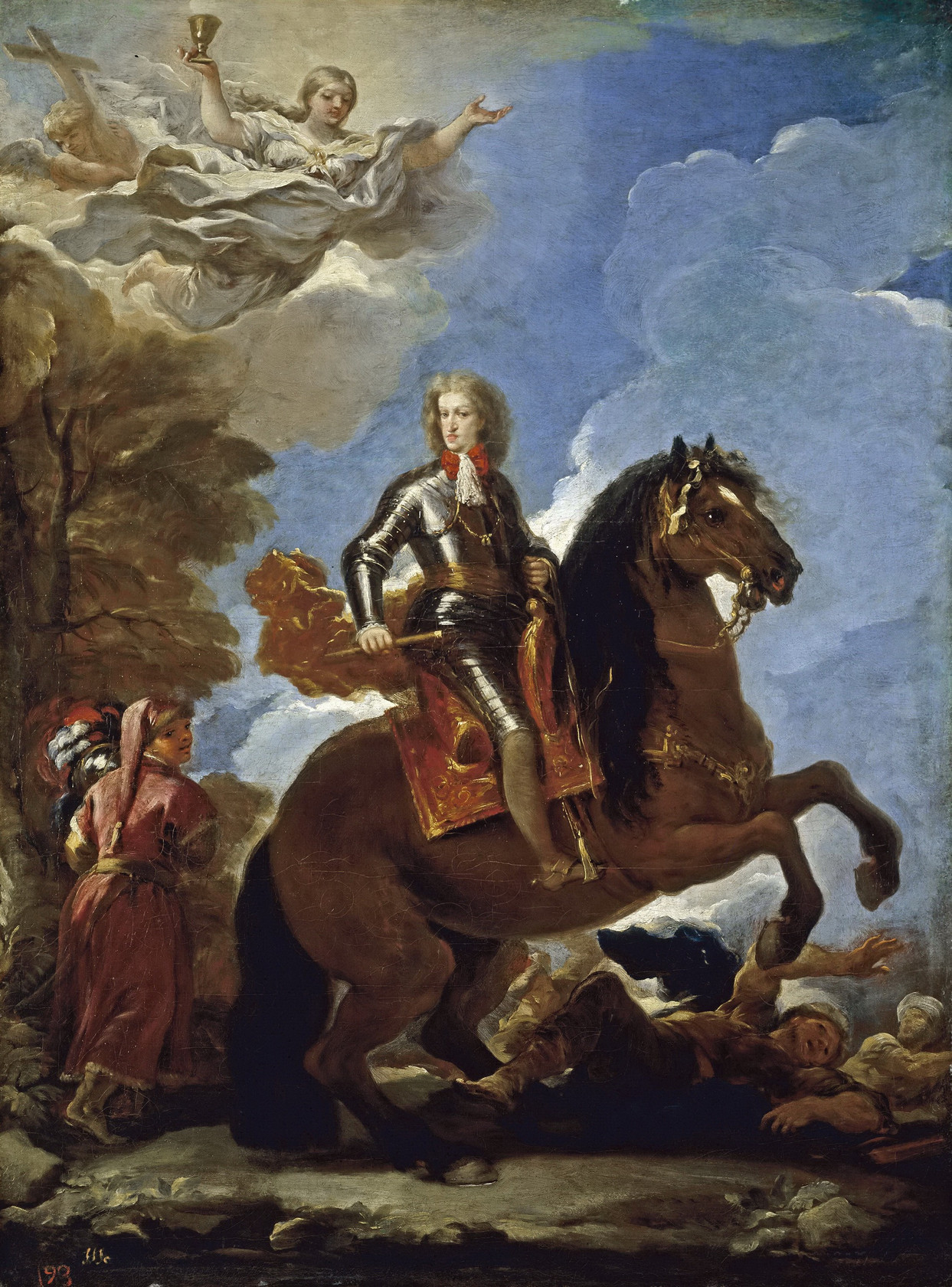 Картина - Карл II, король Испании, верхом, до 1694 - Музей Прадо