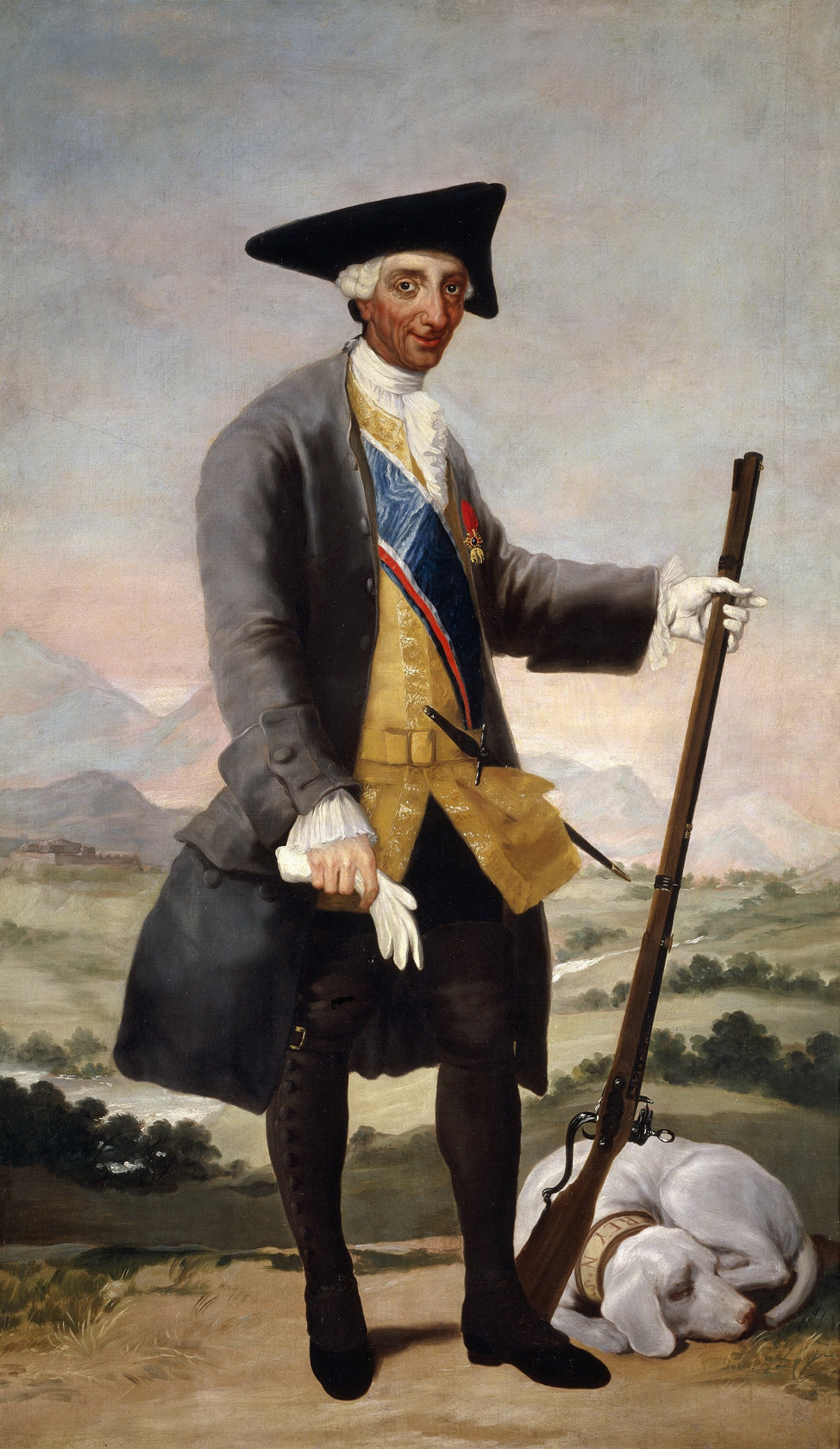 Картина - Карлос III на охоте, 1787 - Музей Прадо