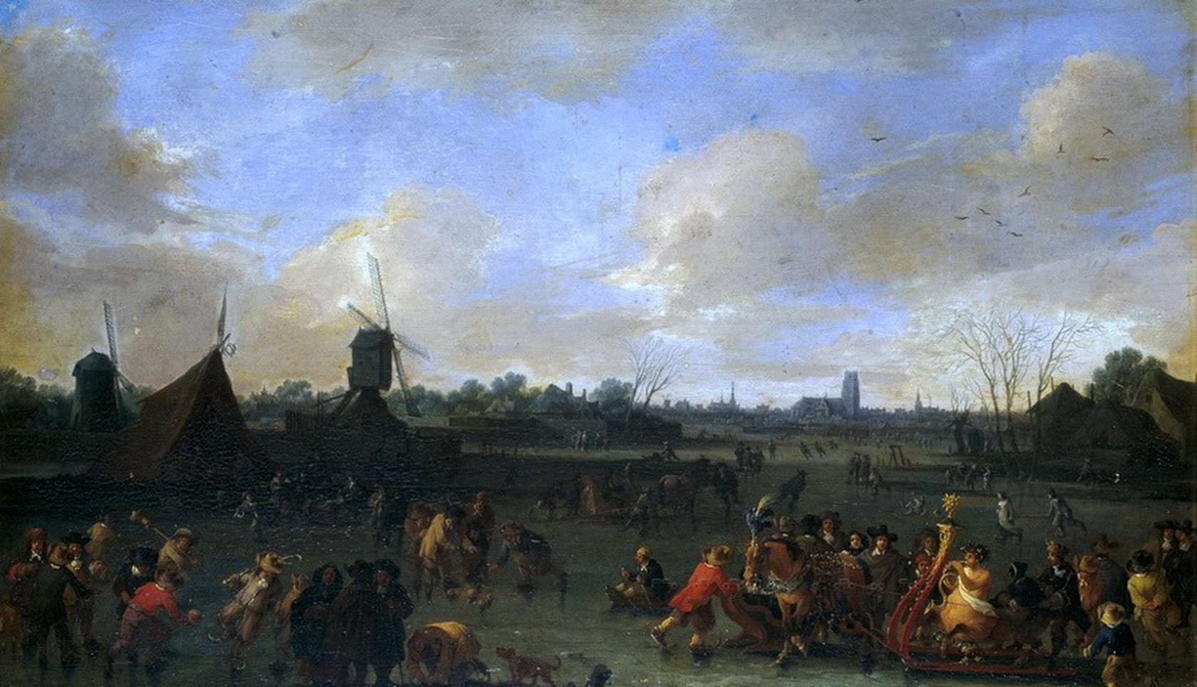 Картина Ледовый карнавал, 1678 - Музей Прадо