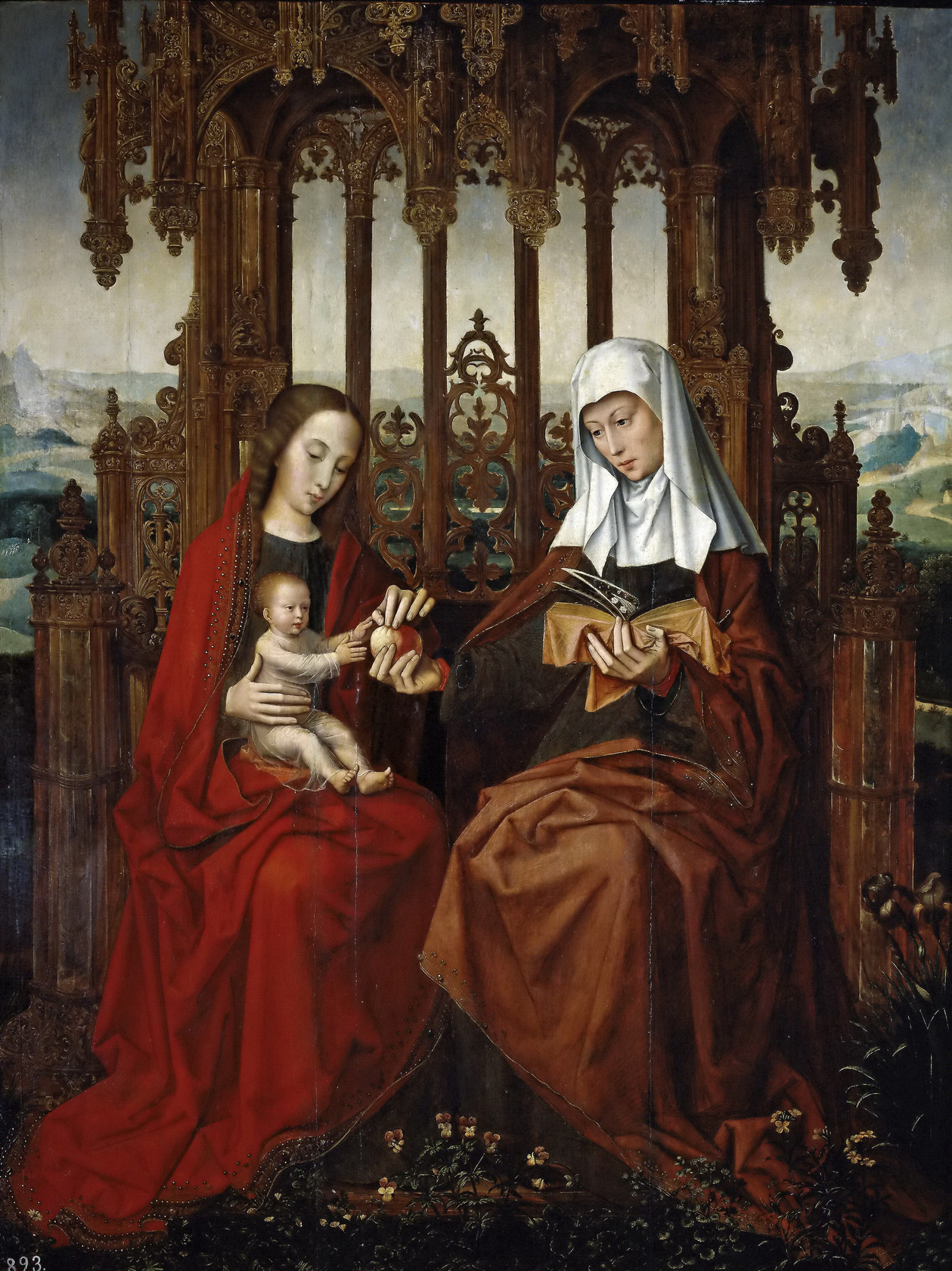 Картина Мадонна с младенцем и святая Анна - Музей Прадо