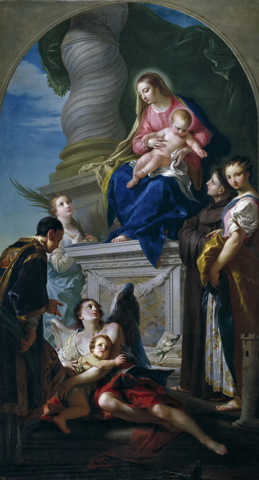 Картина Мадонна с младенцем и святыми, 1759 - Музей Прадо