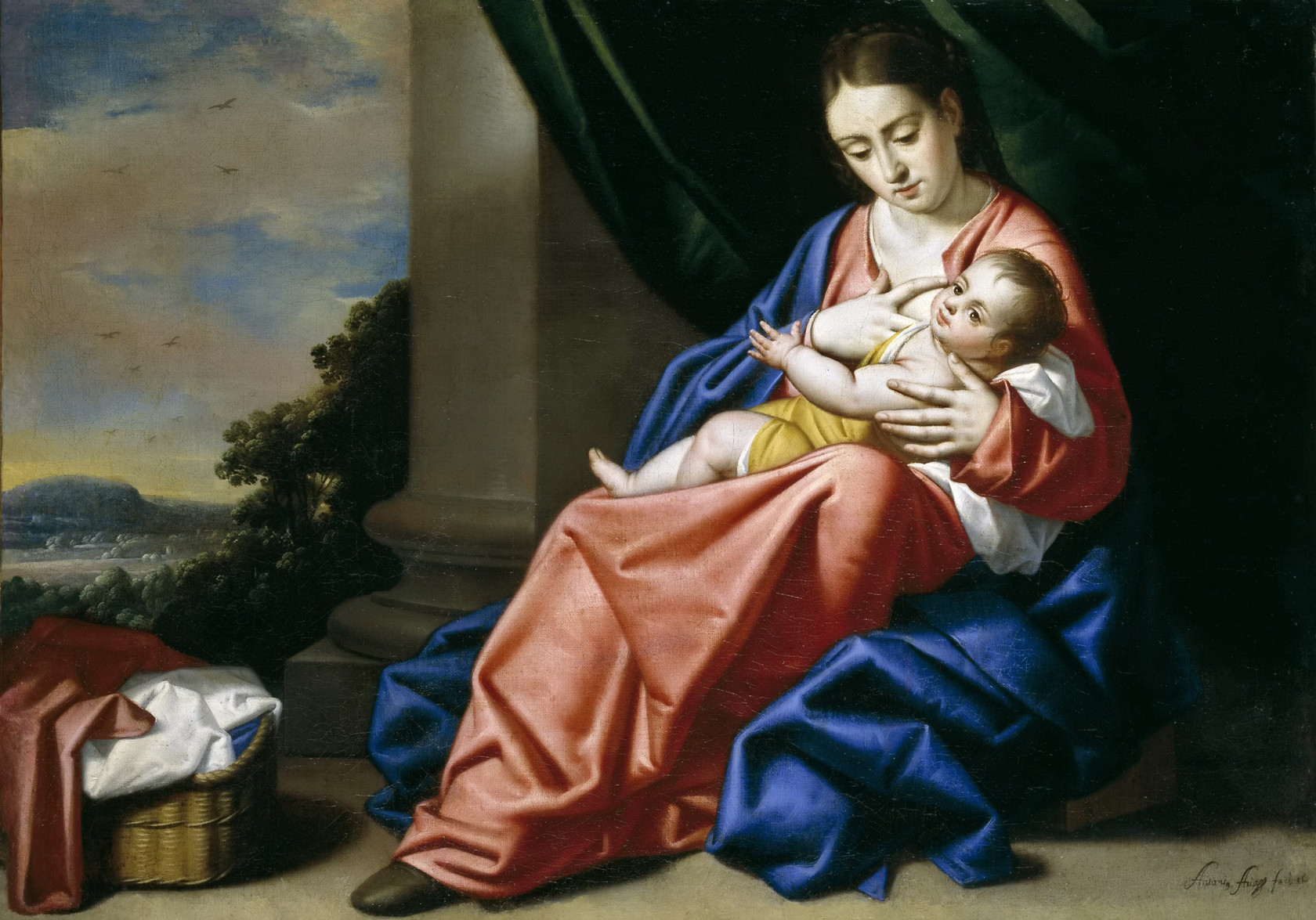Картина Мадонна с младенцем - Музей Прадо