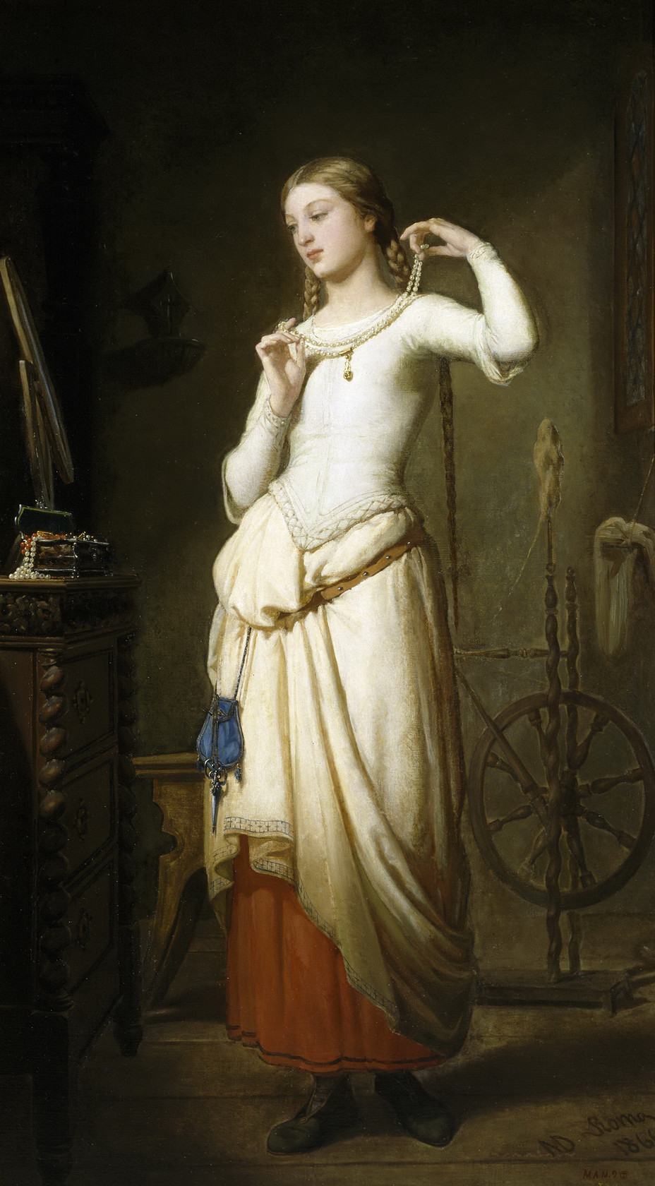 Картина Маргарита перед зеркалом, 1866 - Музей Прадо