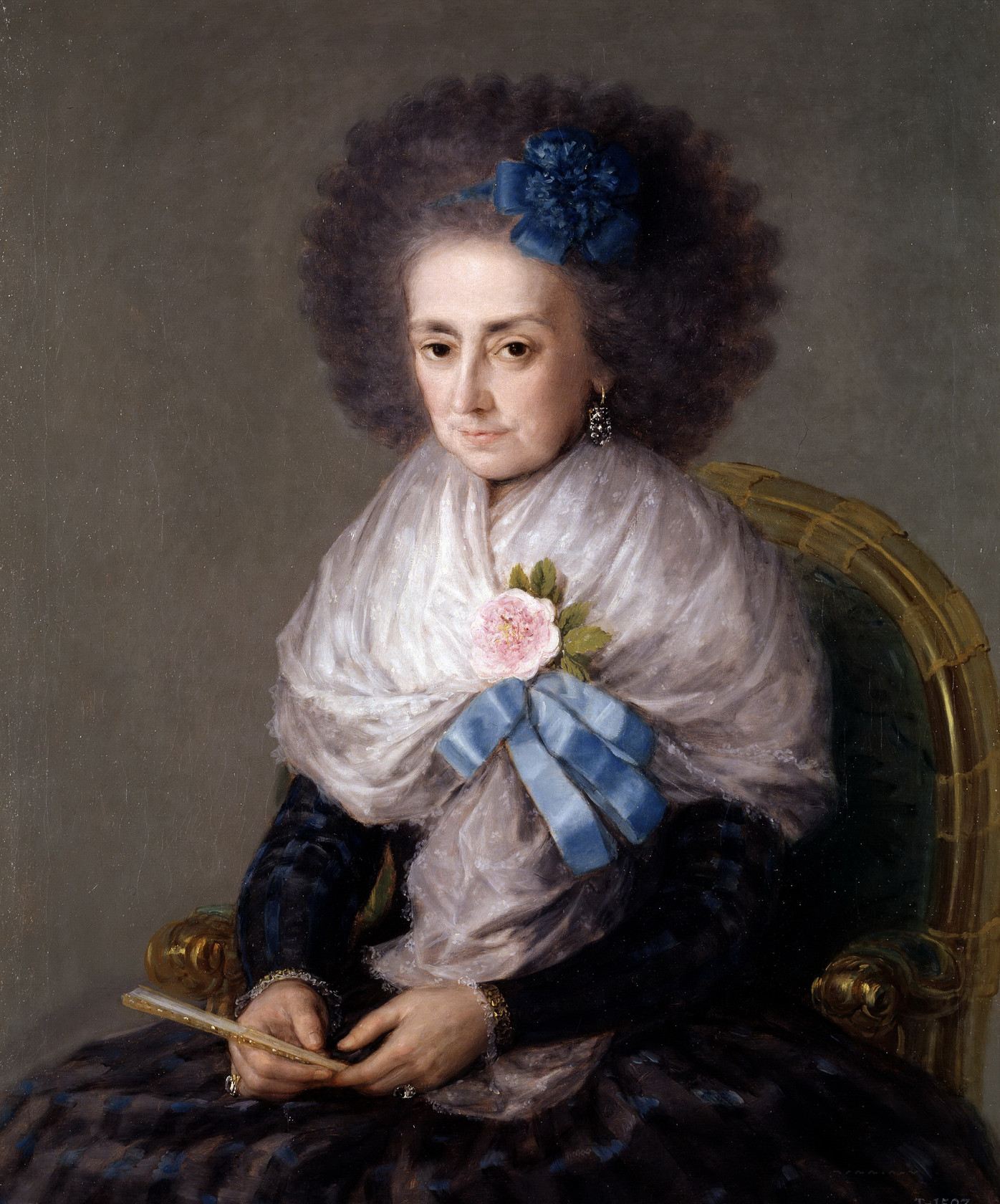 Картина - Мария Антония Гонзага, вдова маркиза Вильяфранка, 1795 - Музей Прадо