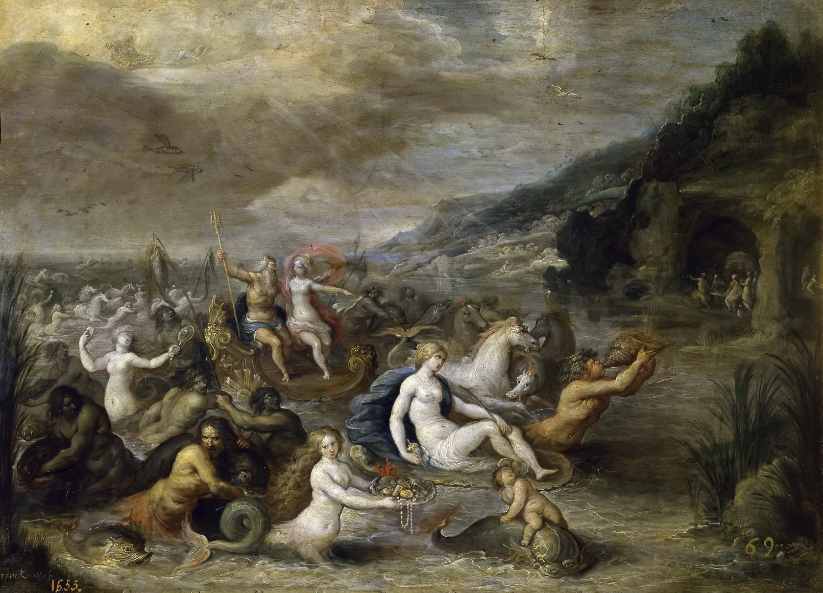 Картина Нептун и Амфитрита - Музей Прадо