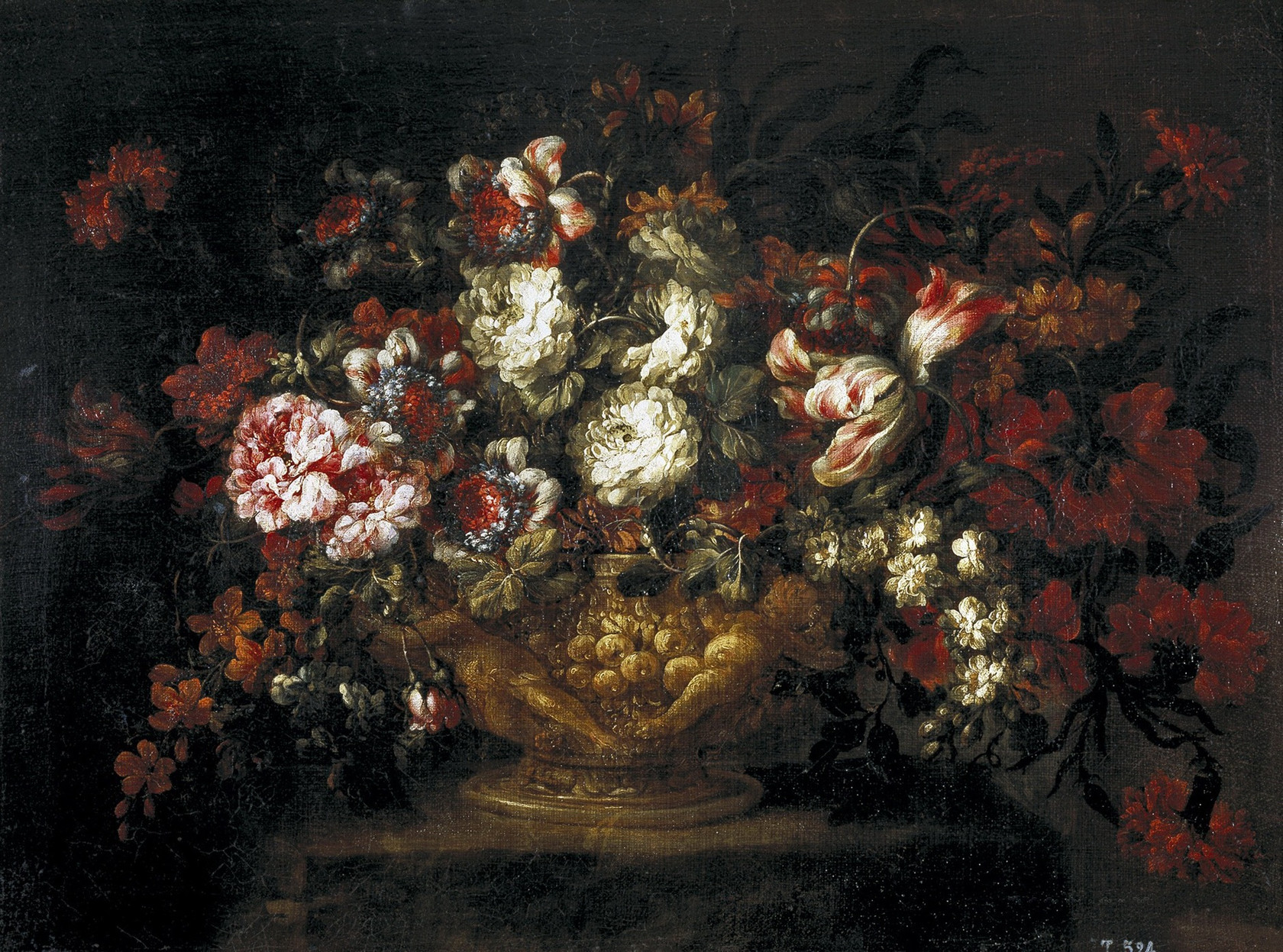 Картина №1 - Ваза с цветами, 1670 - 1680 - Музей Прадо