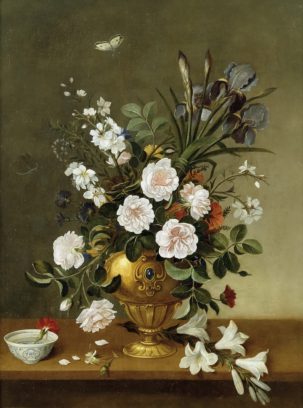Картина №2 Букет в вазе и чашка с гвоздикой, 1663 - Музей Прадо
