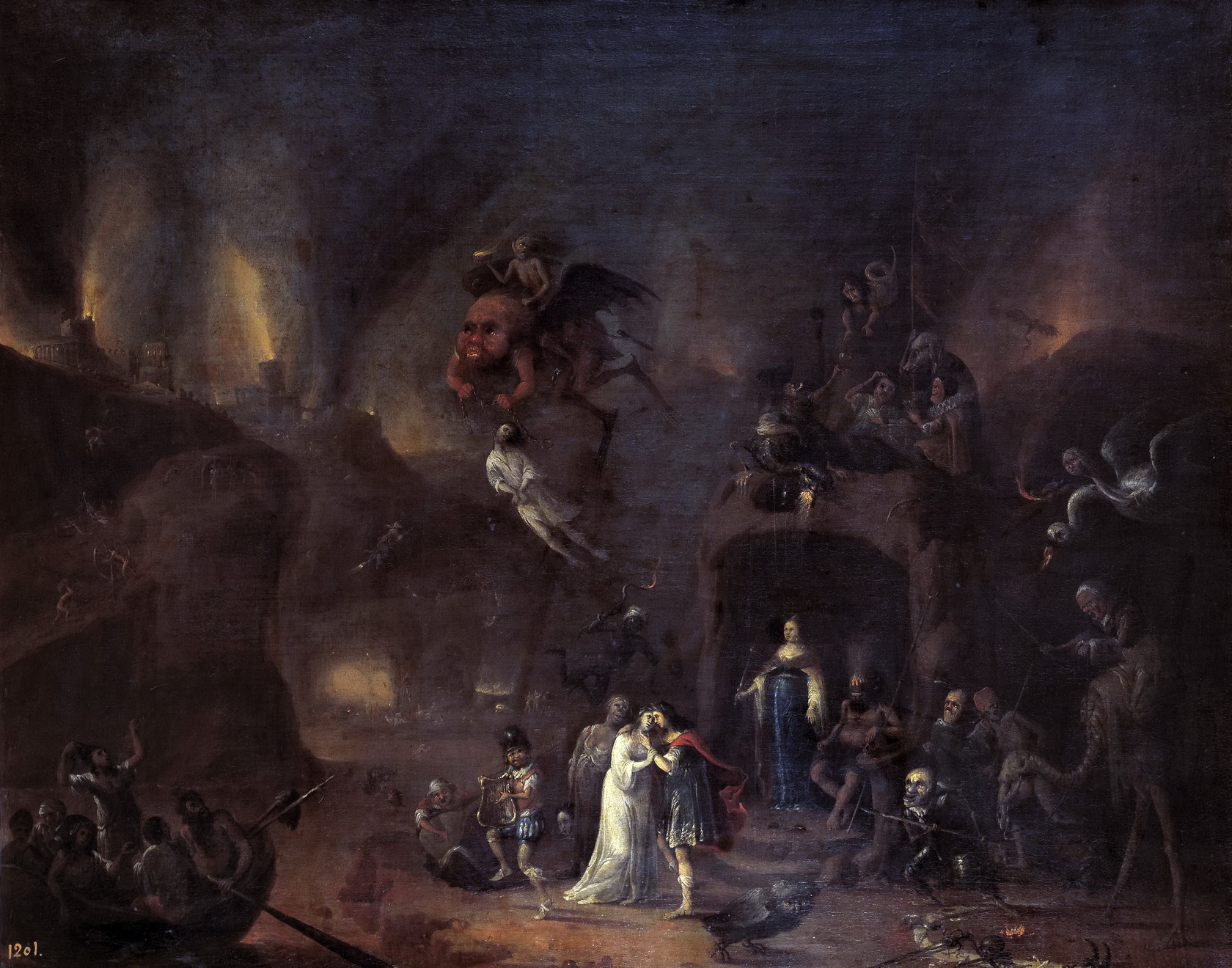 Картина Орфей и Эвридика в подземном царстве, 1652 - Музей Прадо