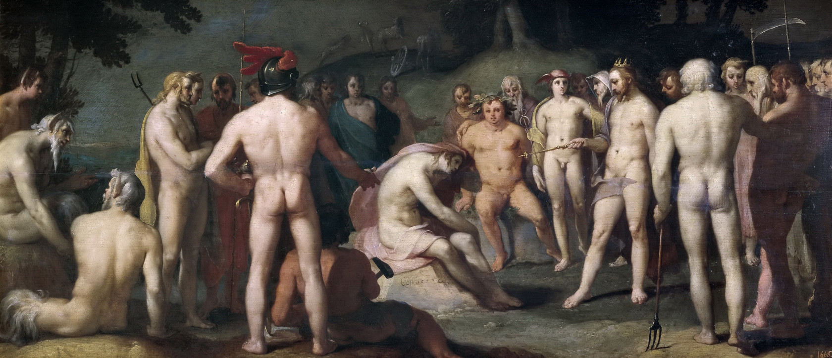 Картина - Осуждение Аполлона Юпитером и другими богами, 1594