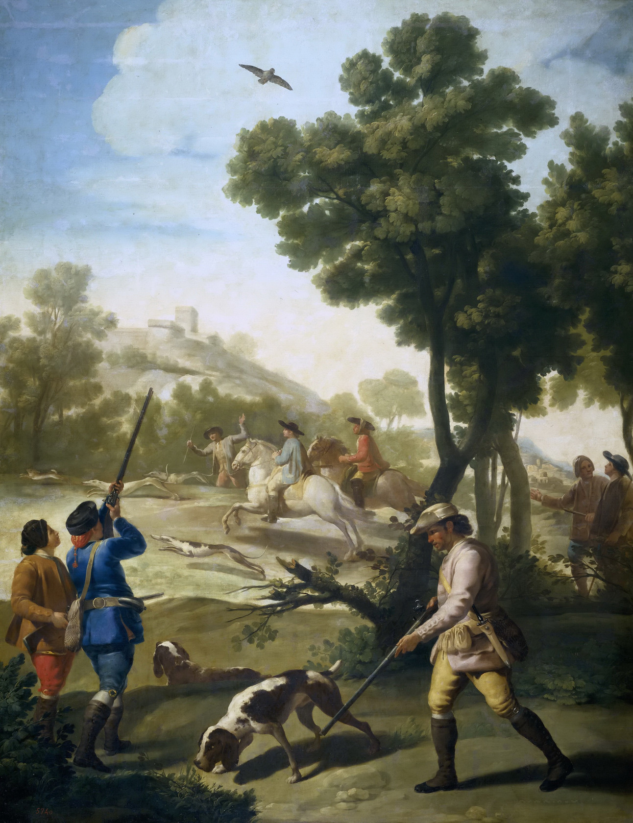Картина - Охота, 1775