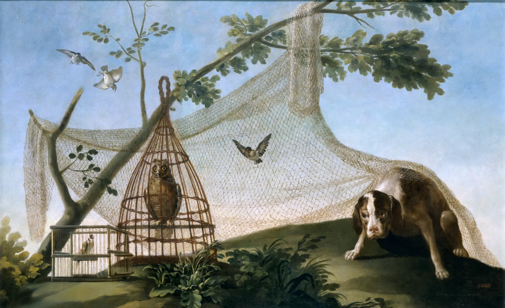 Картина - Охота с претензией, 1775