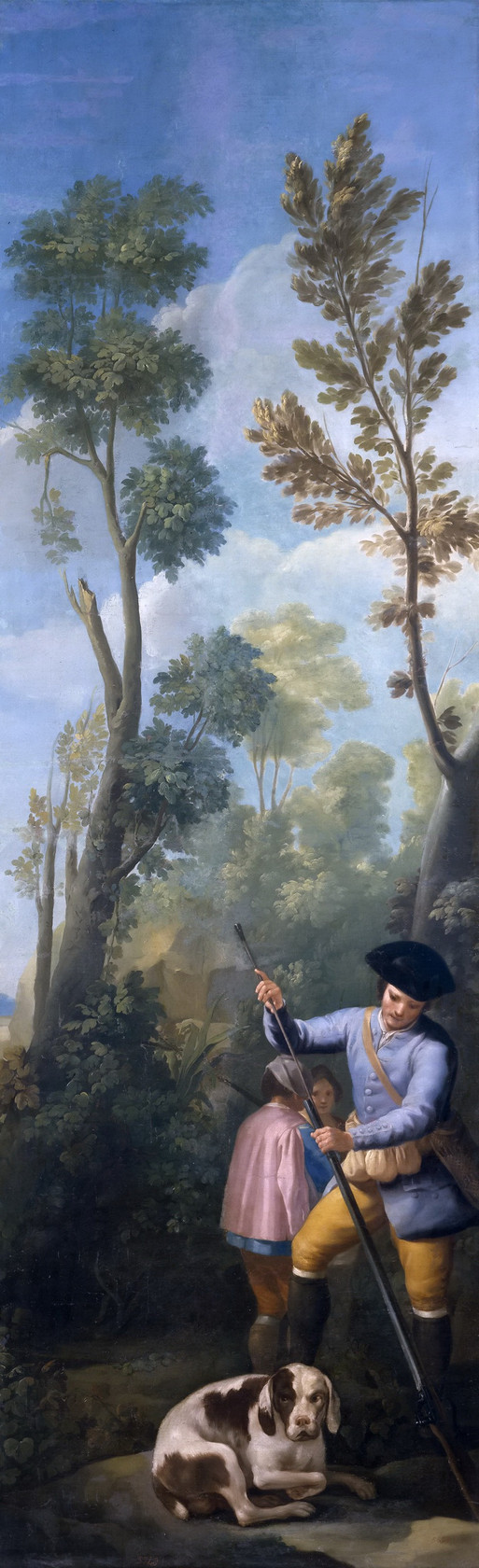 Картина - Охотник, заряжающий ружье, 1775