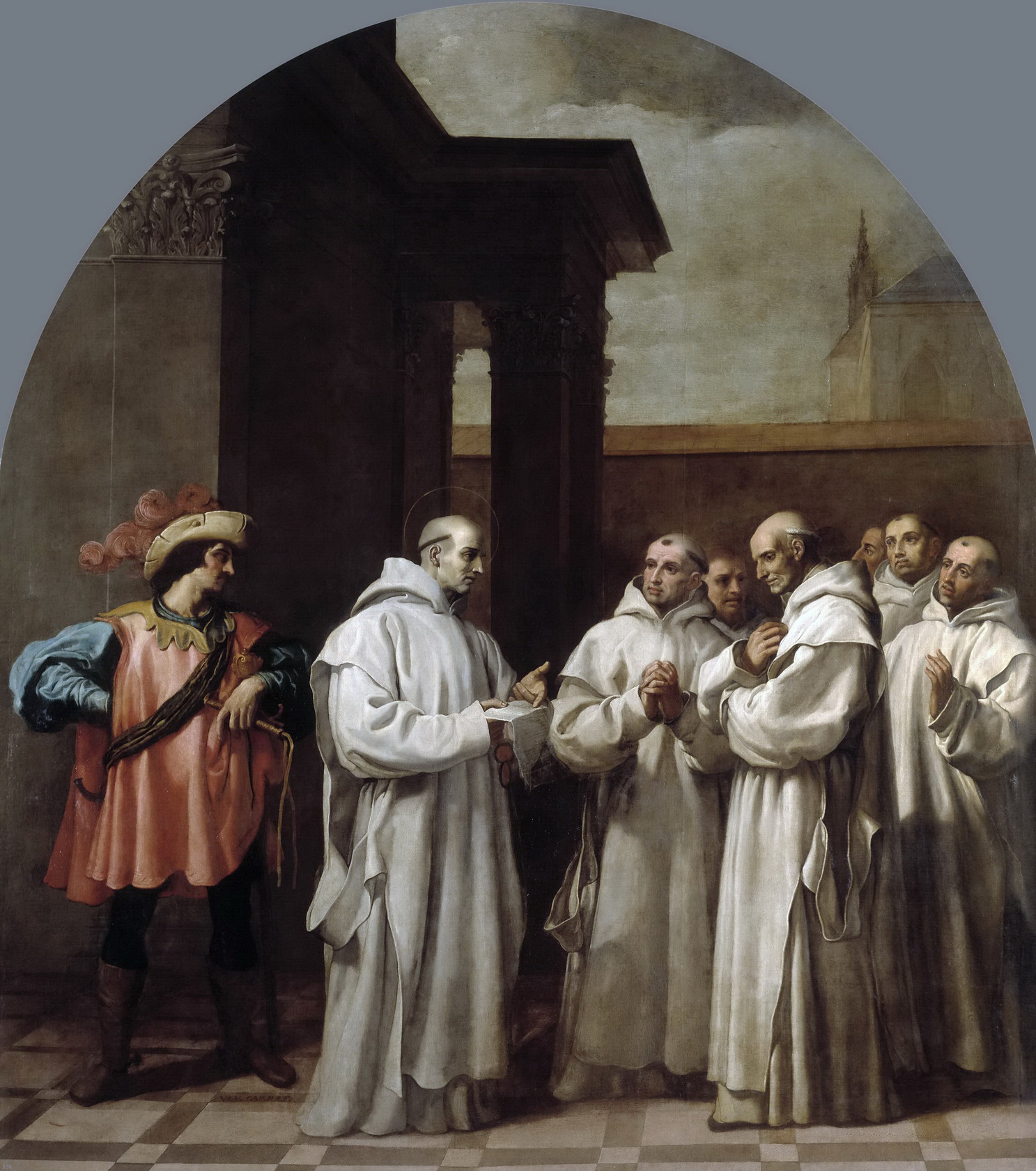 Картина Папа Урбан II призвал святого Бруно в Рим, 1626 - 1632 - музей Прадо