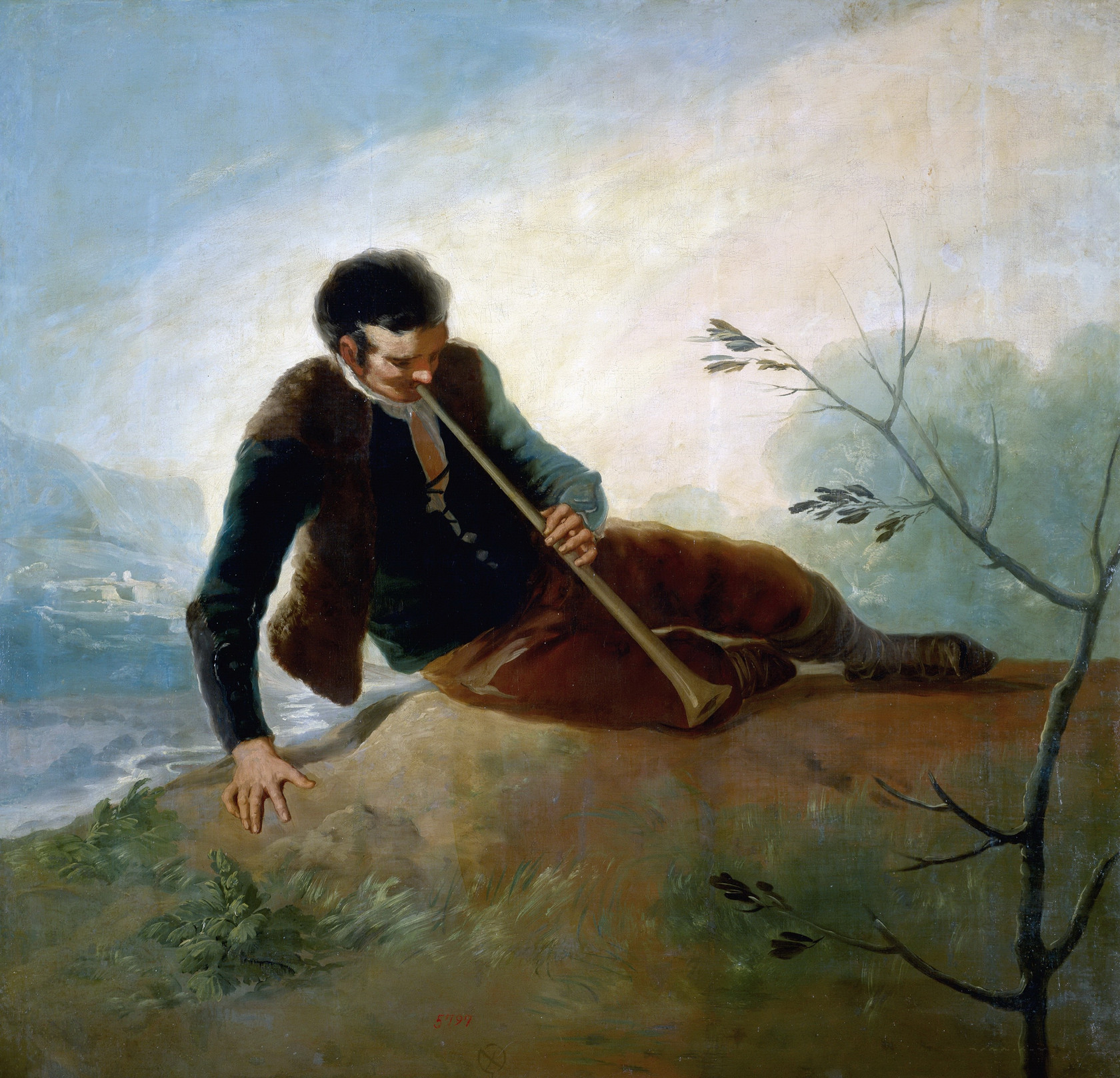 Картина - Пастух с флейтой, 1786 - 1787