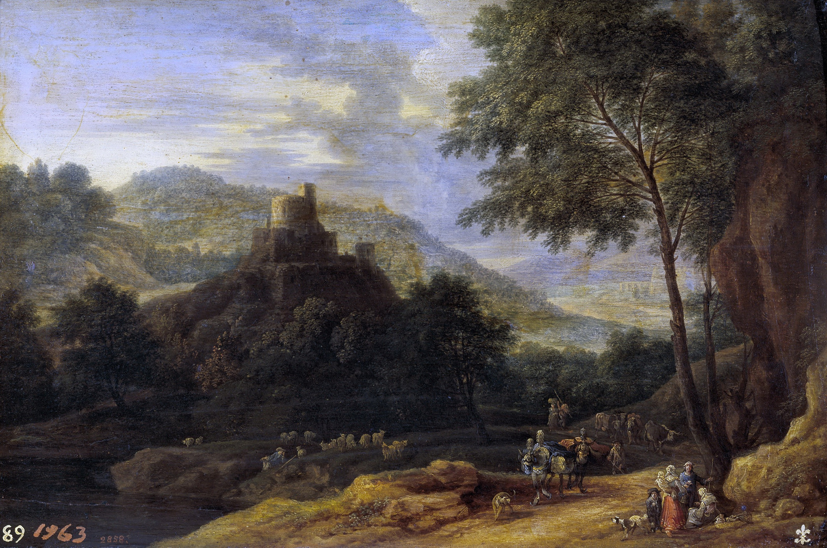 Картина Пейзаж с пастухами №1 - Музей Прадо