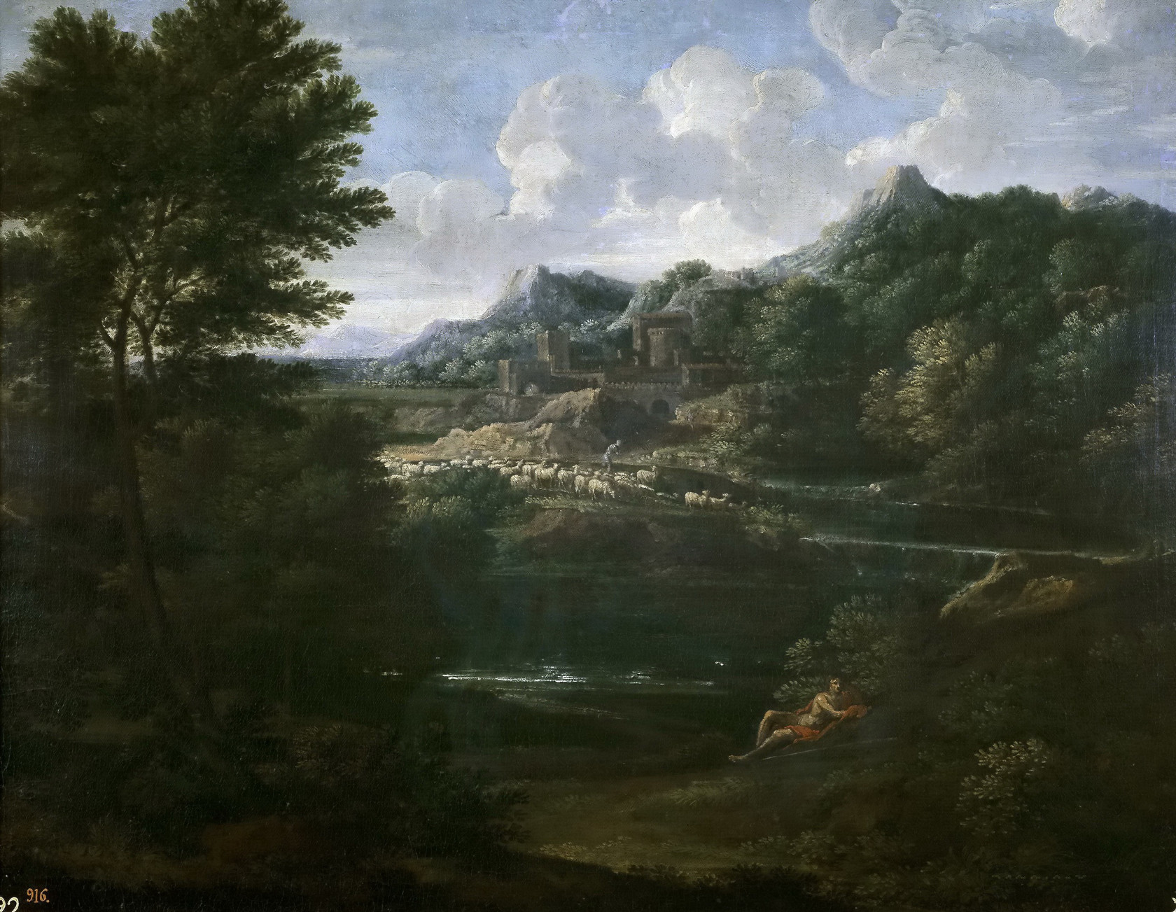 Картина Пейзаж с пастухом, 1645 - Музей Прадо