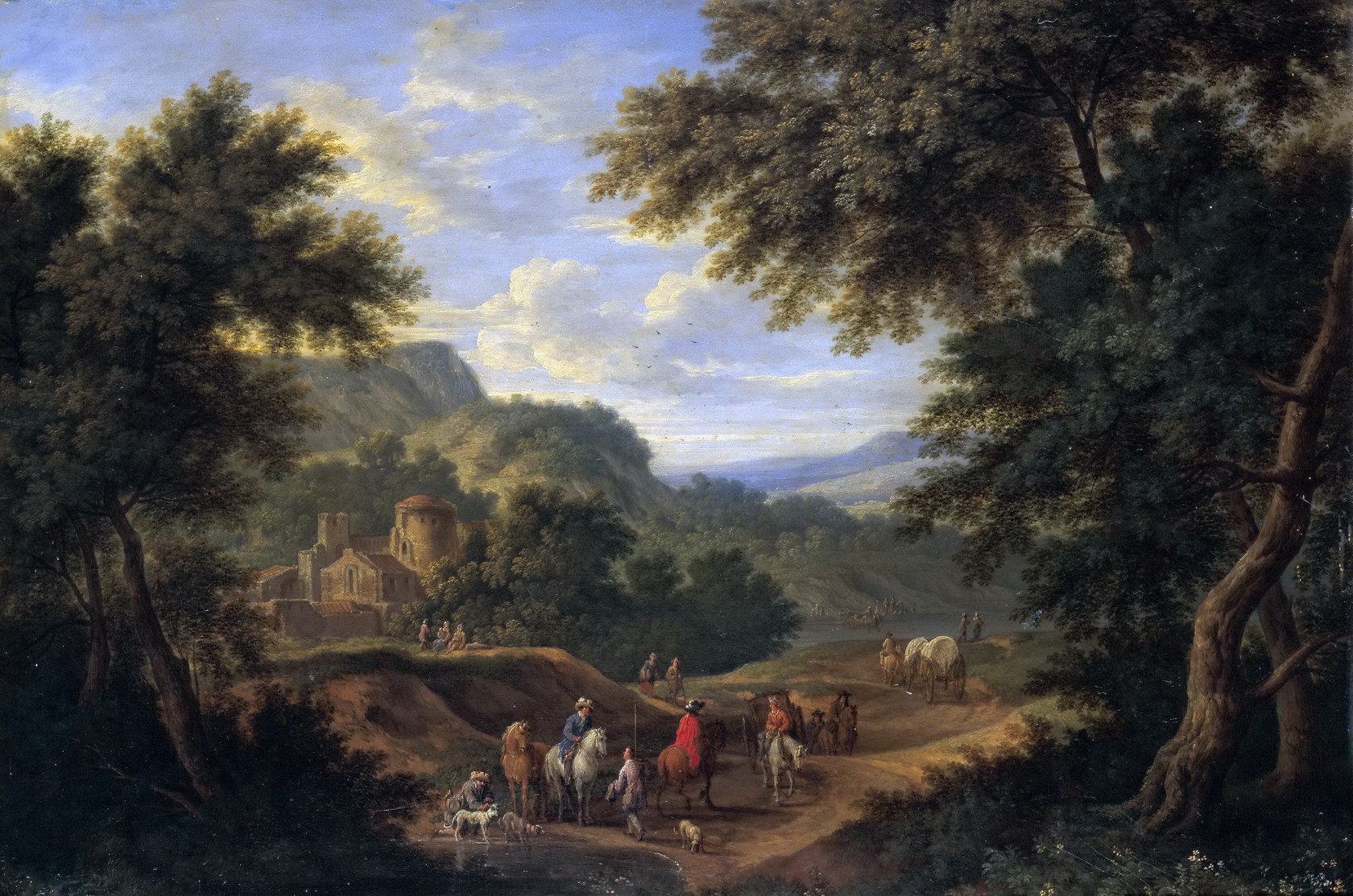 Картина Пейзаж с путниками - Музей Прадо