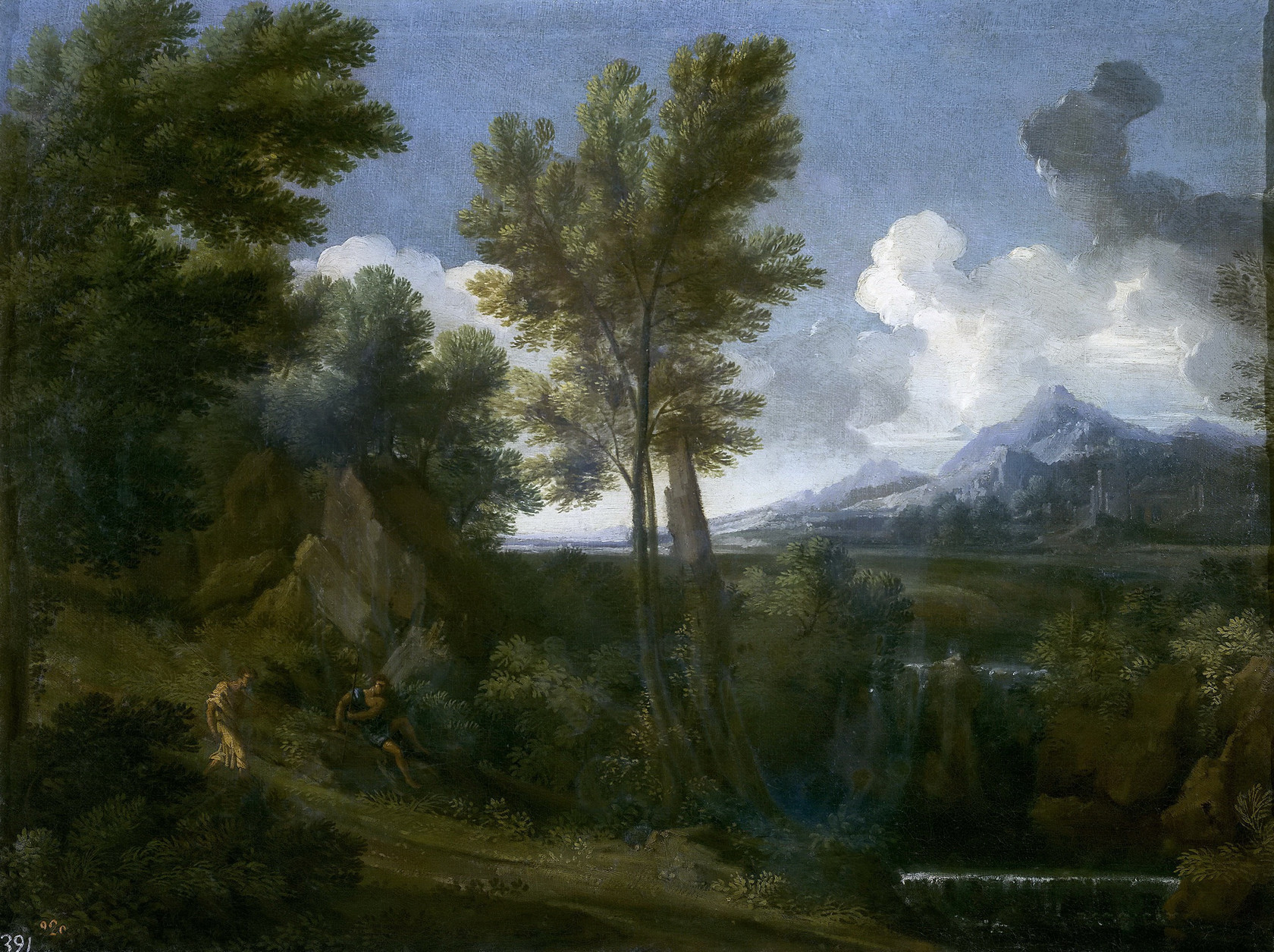 Картина Пейзаж с путниками, ок.1645 - Музей Прадо