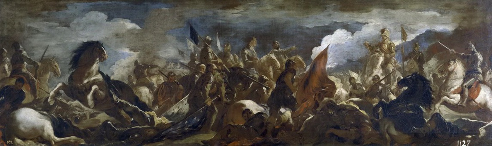 Картина - Пленение коннетабля Монморанси в битве при Сен-Кантене, 1693 №1