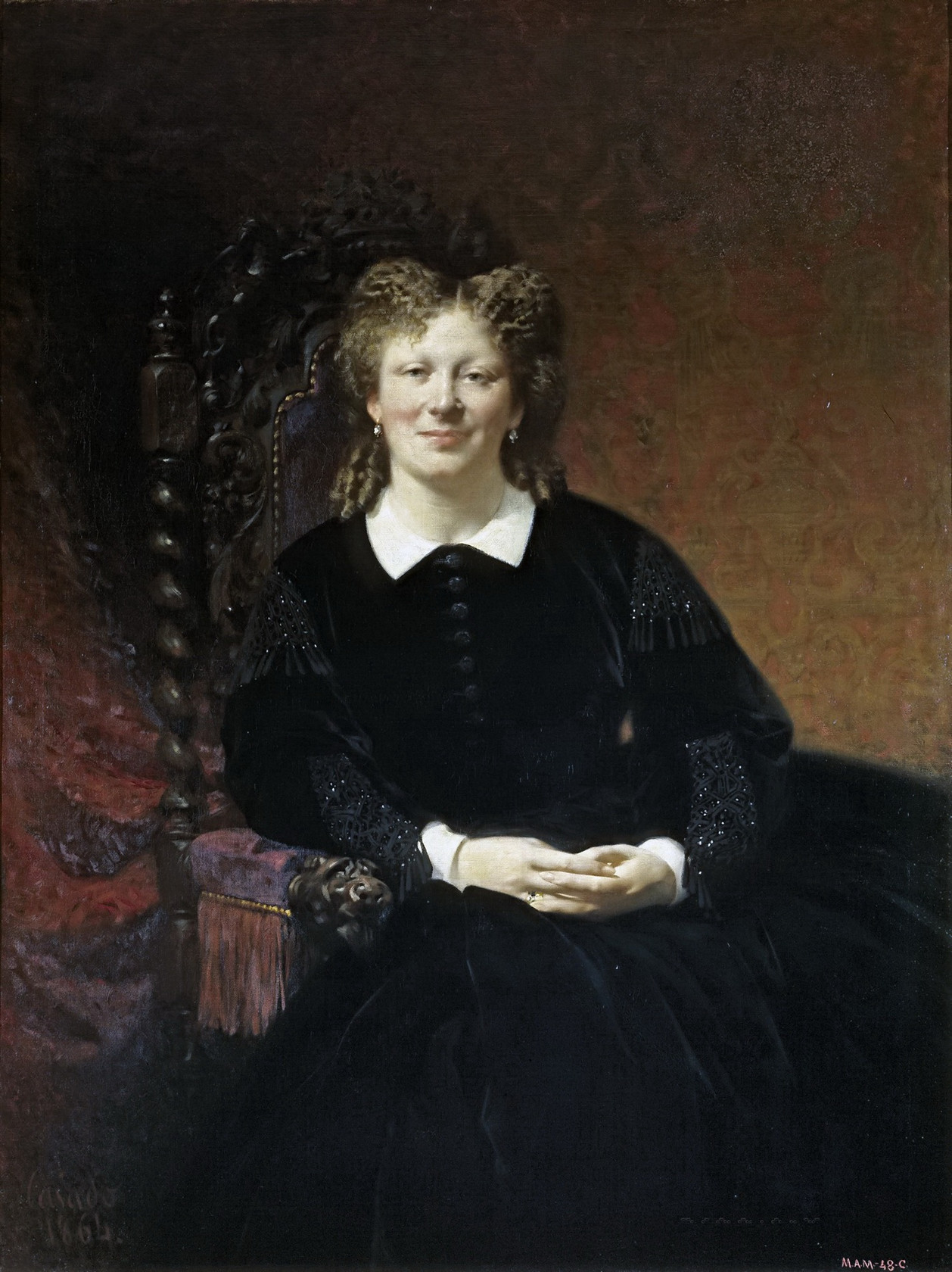 Картина Портрет француженки, 1864 - Музей Прадо