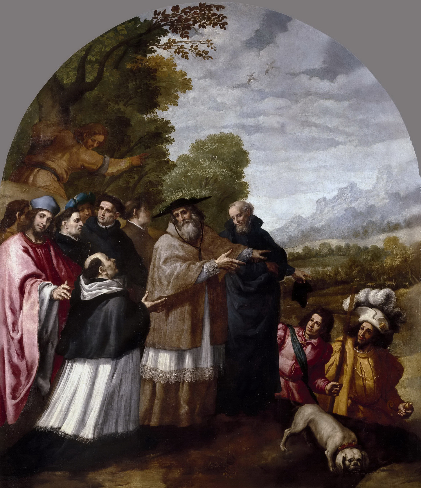 Картина Приезд Св Юга с шестью сподвижниками к св Бруно в монастырь Шартрез, 1626 - 1632 - музей Прадо