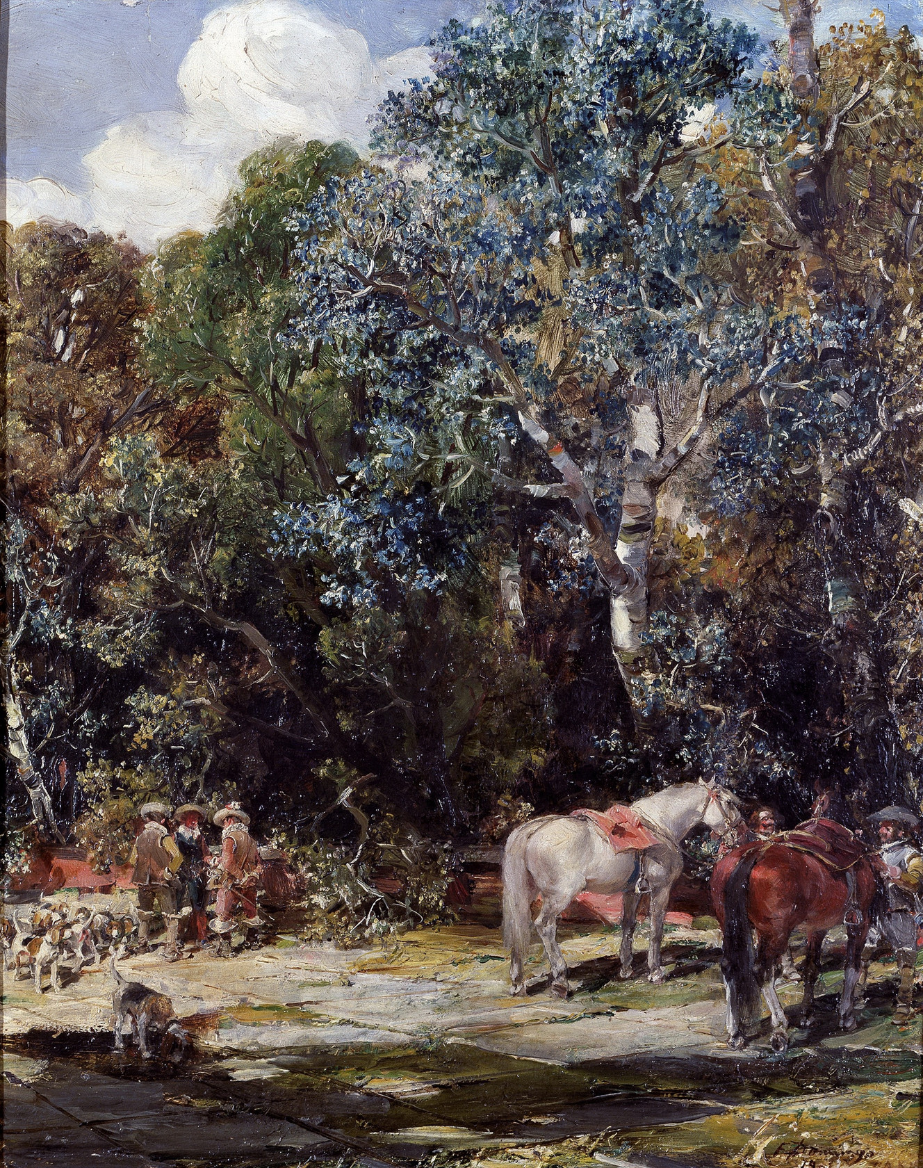 Картина Привал на охоте, 1901 - Музей Прадо