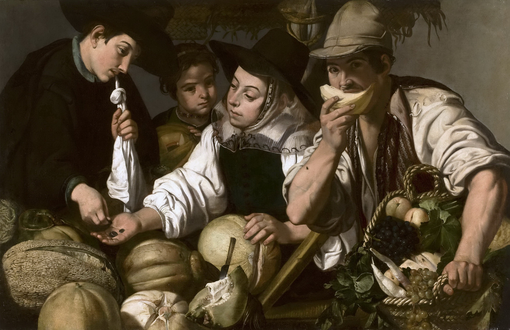 Картина Продавцы фруктов, 1650 - Музей Прадо