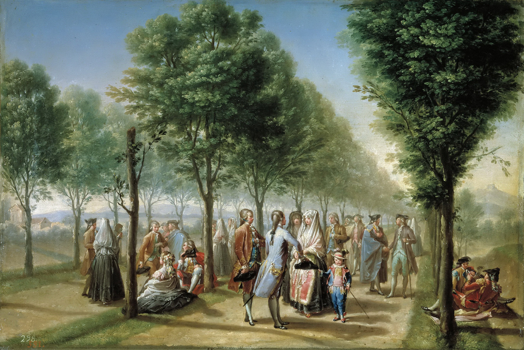 Картина Прогулка в мадридском парке, 1785 - Музей Прадо