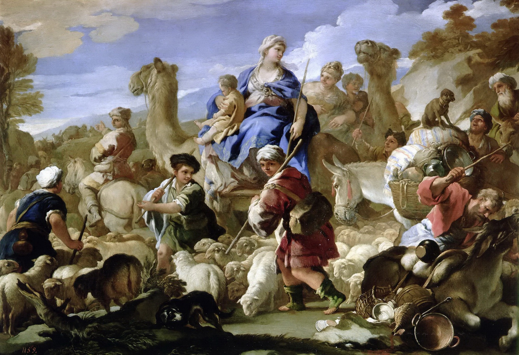 Картина - Путешествие Иакова в Ханаан, ок.1687 - Музей Прадо