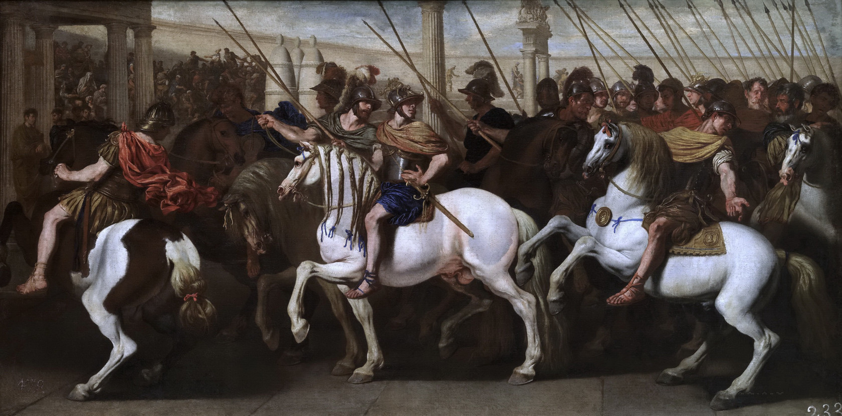 Картина Римские солдаты в цирке, ок.1640 - Музей Прадо