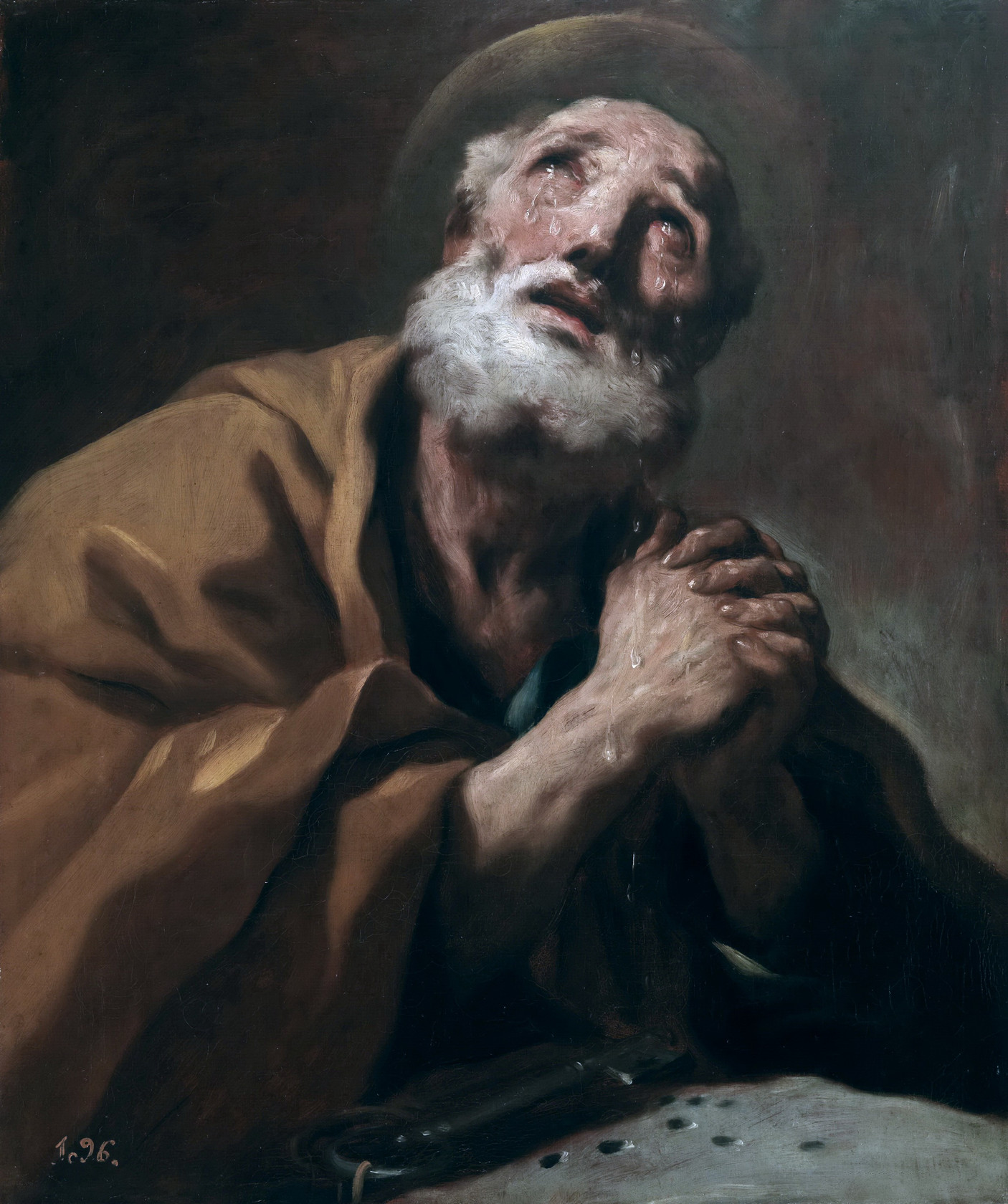 Картина - Слезы святого Петра, ок.1697 - Музей Прадо