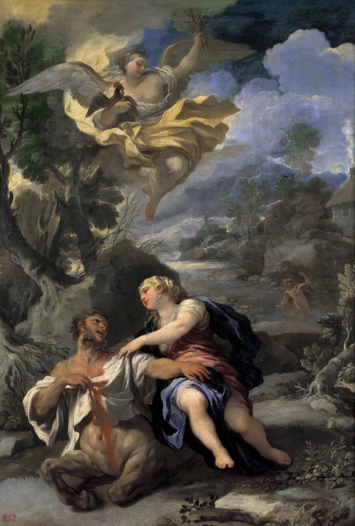 Картина - Смерть кентавра Несса, ок.1697 - Музей Прадо