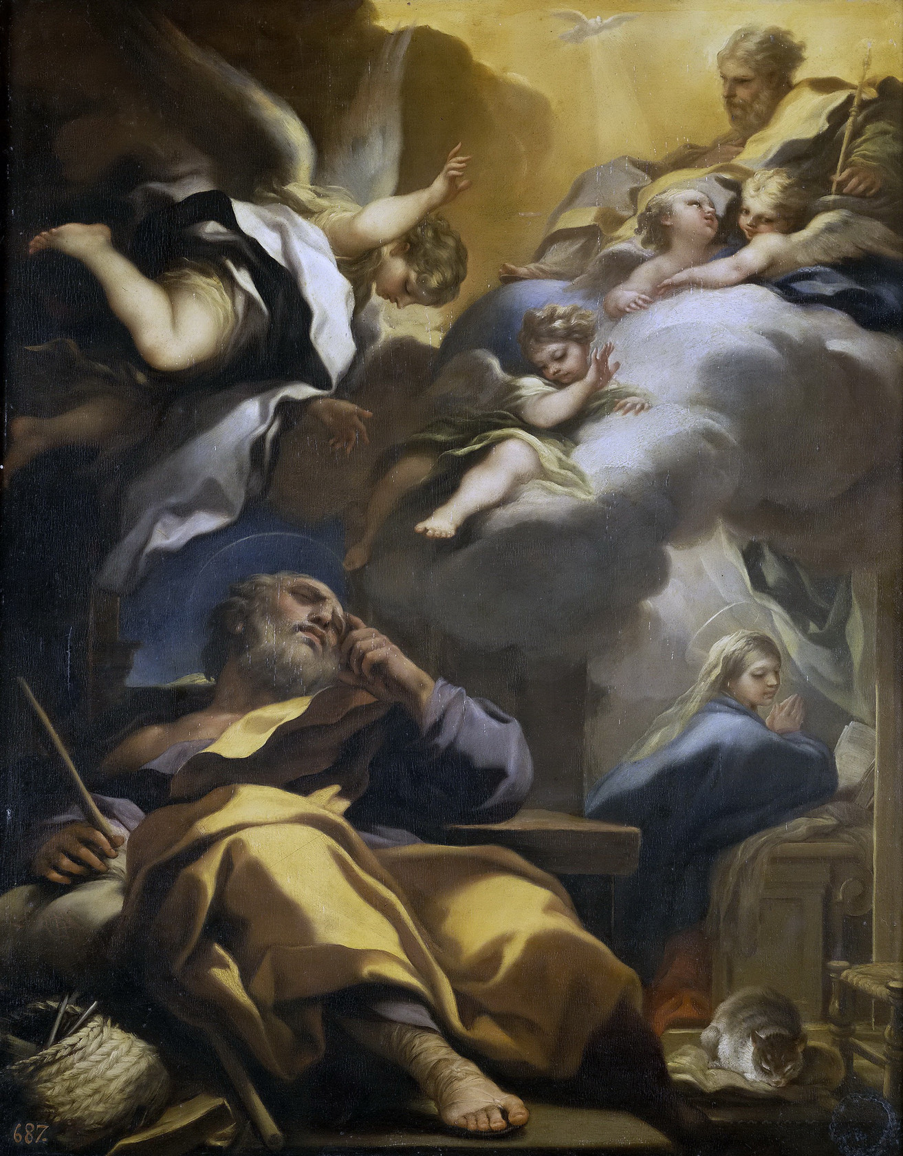 Картина - Сон св Иакова, ок.1697 - Музей Прадо