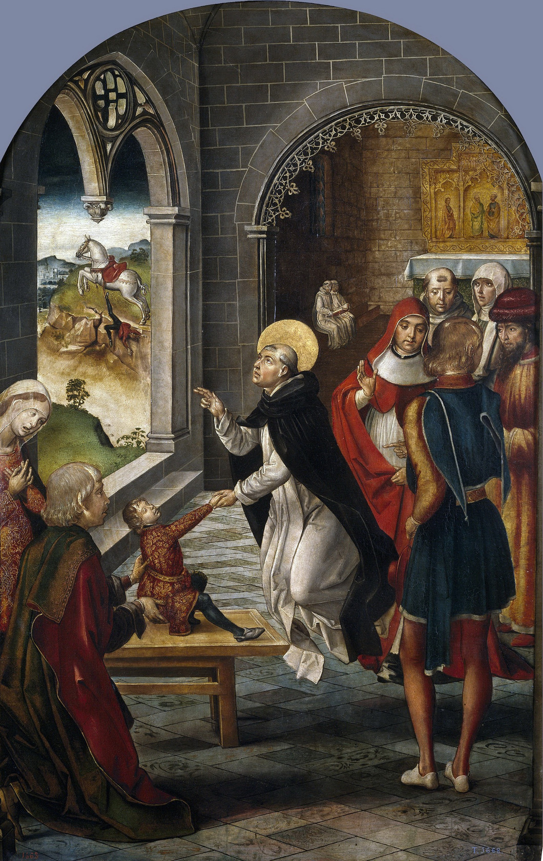 Картина Св Доминик воскрешает мальчика, 1493 - 1499 - Музей Прадо