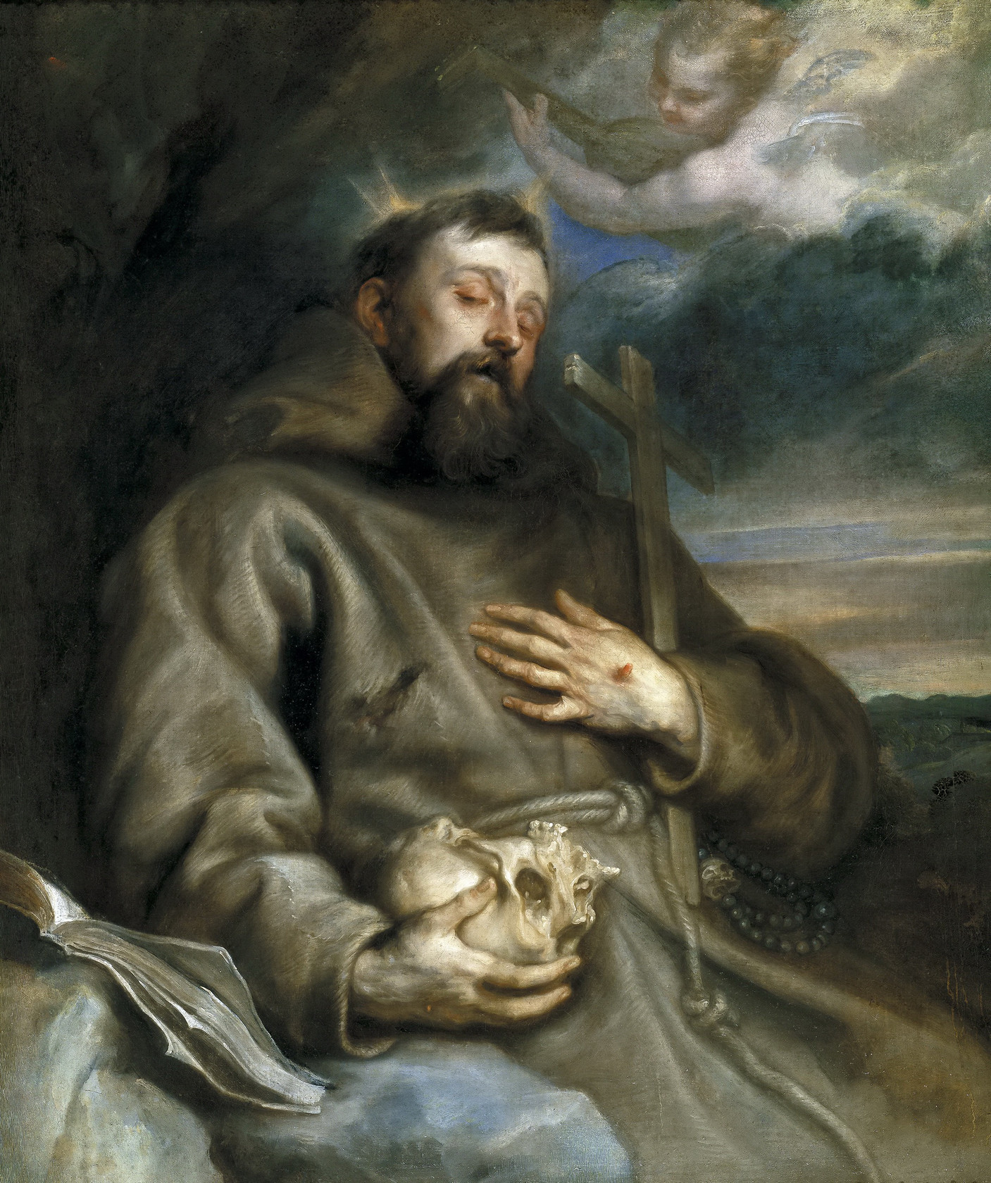 Картина Св Франциск Ассизский в экстазе, 1627 - 1632 - Музей Прадо