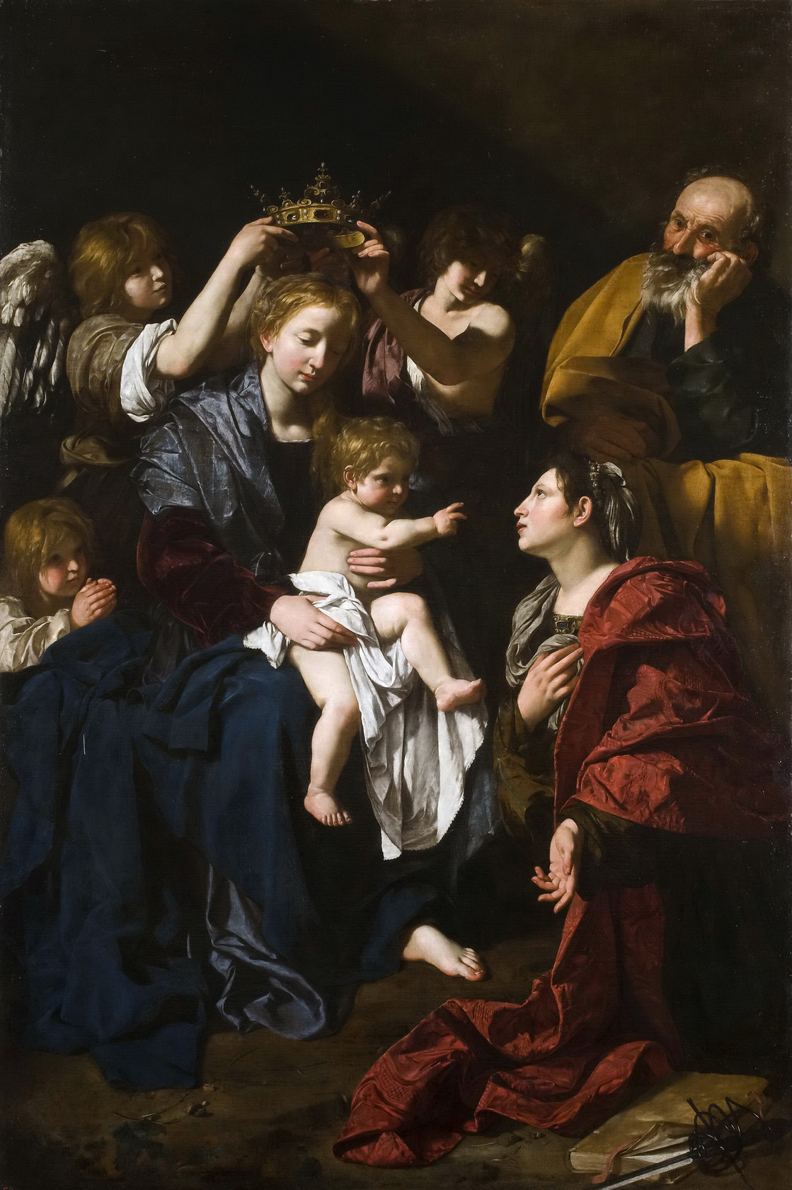 Картина Святое семейство со святой Екатериной, 1617-19 - Музей Прадо