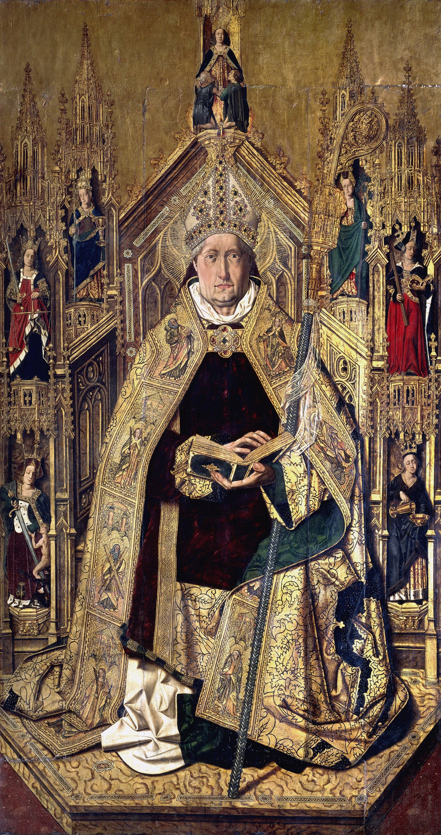 Картина Святой Доминик де Силос на епископском престоле, 1474 - 1477 - Музей Прадо