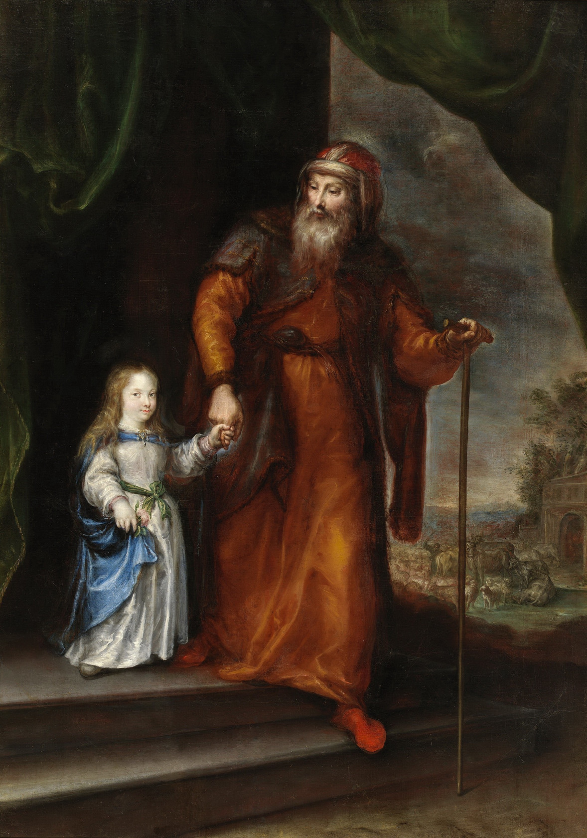 Картина Святой Иоахим с маленькой Девой Марией - Музей Прадо