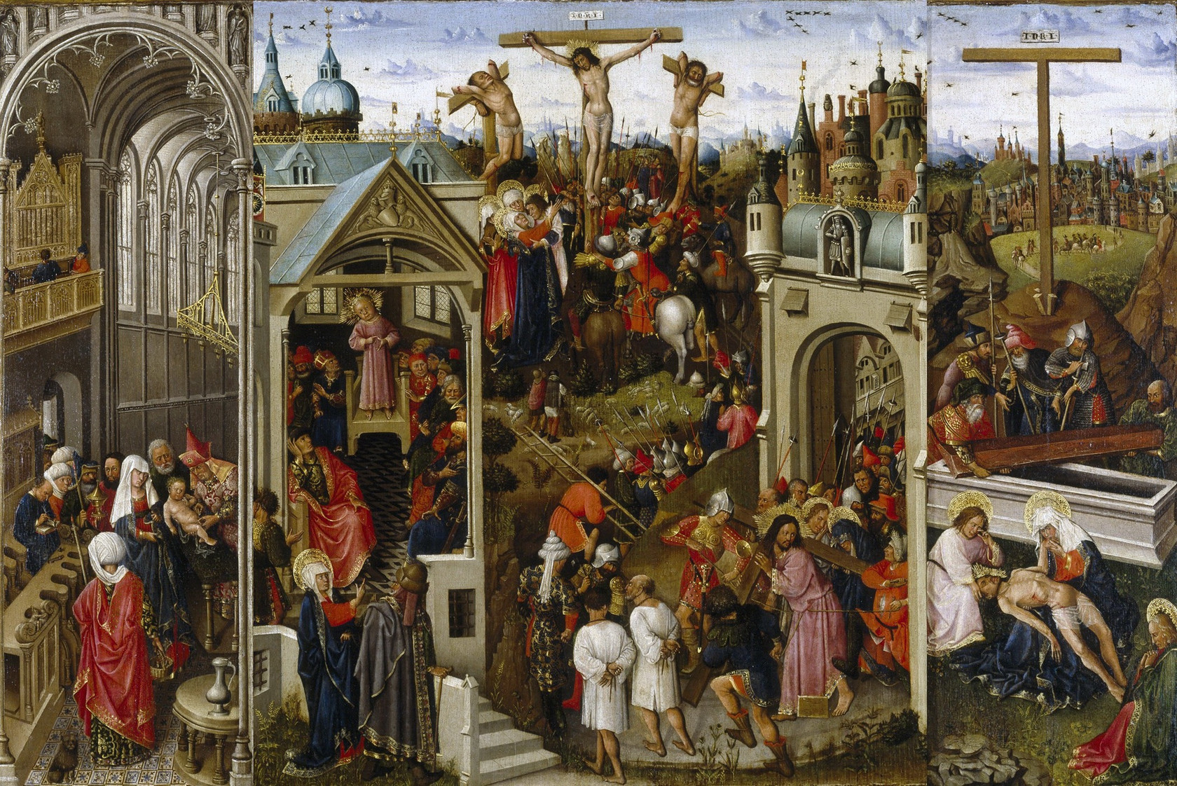 Картина Триптих со сценами из жизни Христа, 1440 - 1450 - Музей Прадо