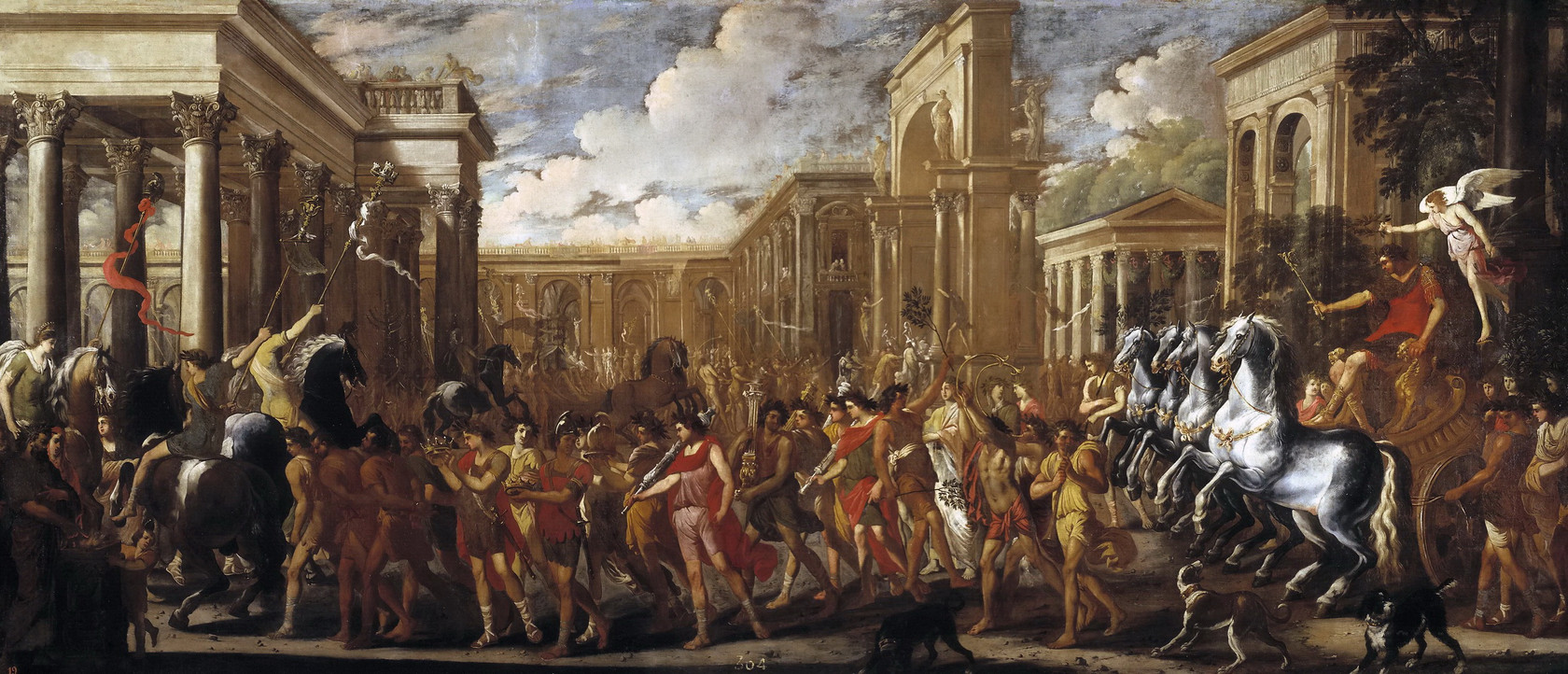 Картина Триумфальный въезд Веспасиана в Рим, ок.1637 - Музей Прадо