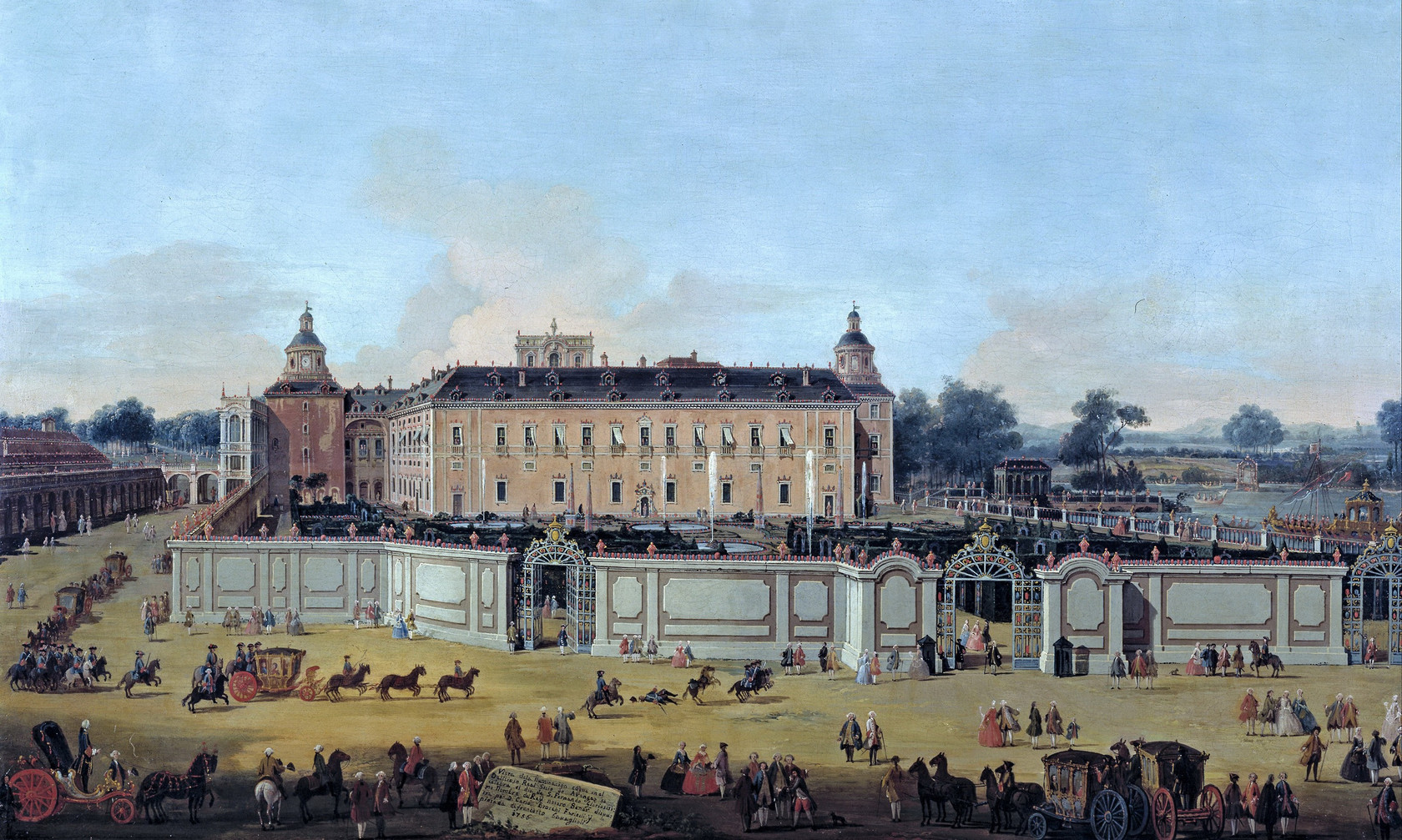Картина Вид на дворец Аранхуэс, 1756 - Музей Прадо