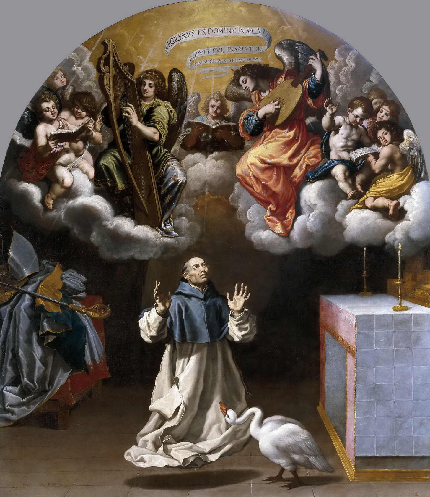 Картина Видение святому Югу музыцирующих ангелов, 1632 - музей Прадо