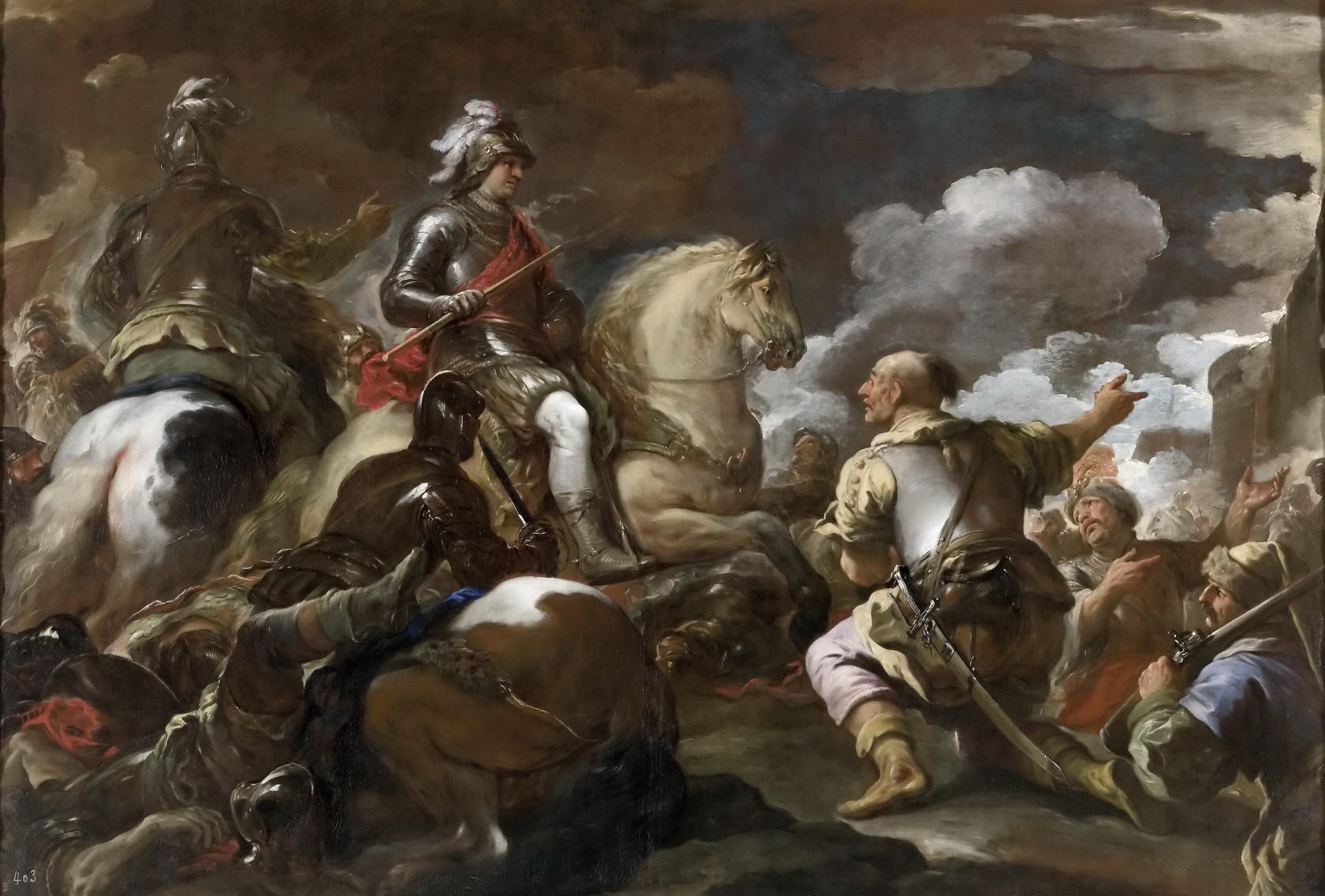 Картина - Взятие крепости, 1697-1700 - Музей Прадо