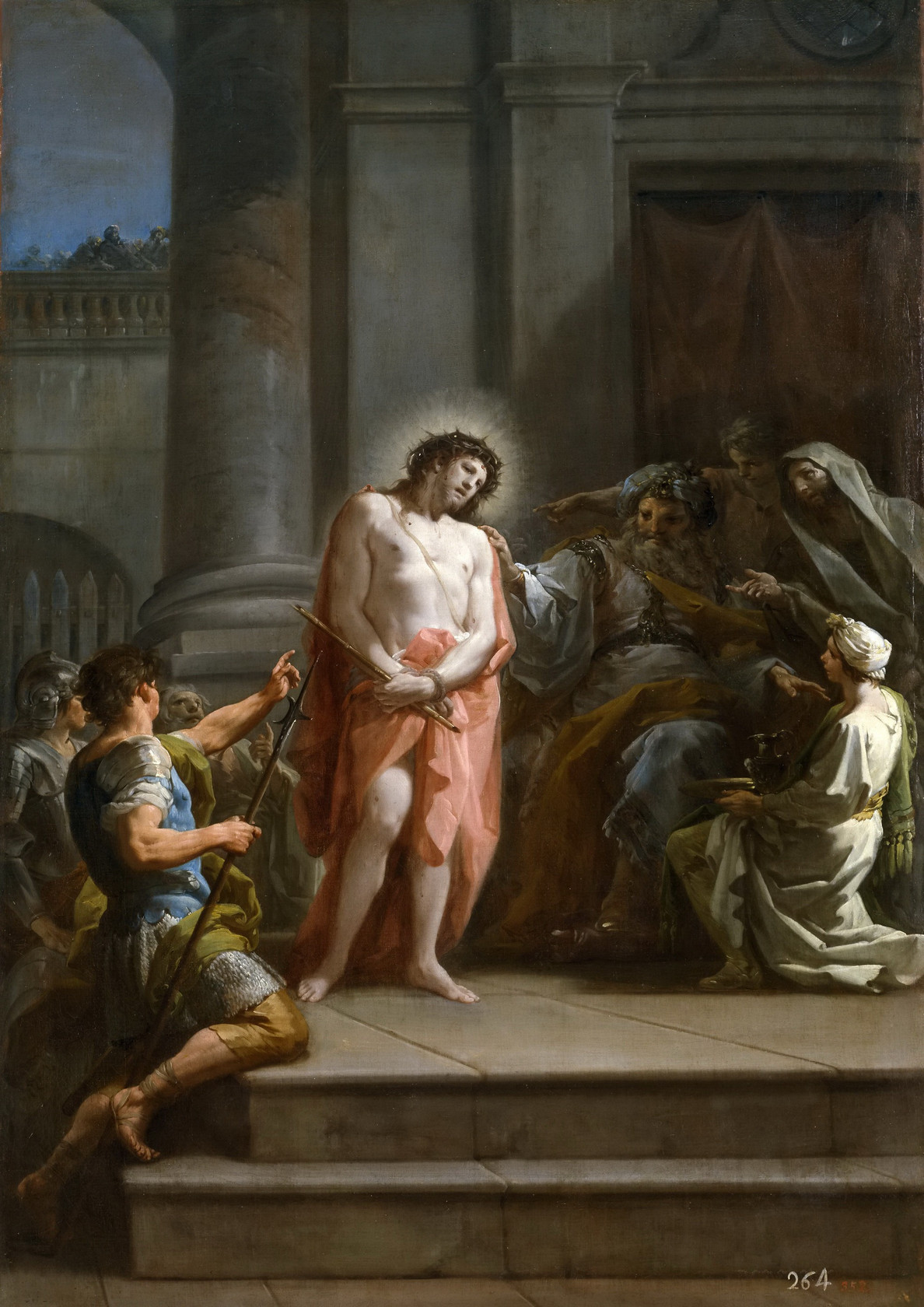 Картина - Христос перед Пилатом в претории, 1754 - Музей Прадо