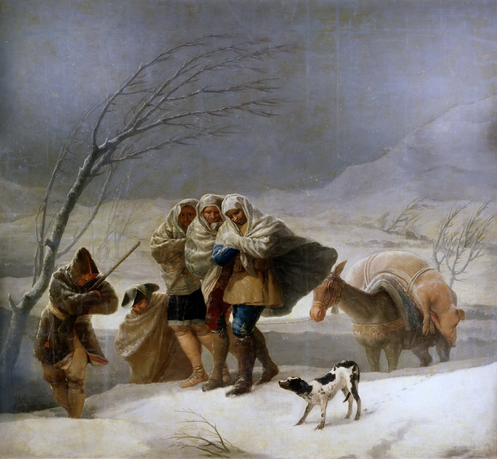 Картина - Зима (вьюга), 1786 - Музей Прадо
