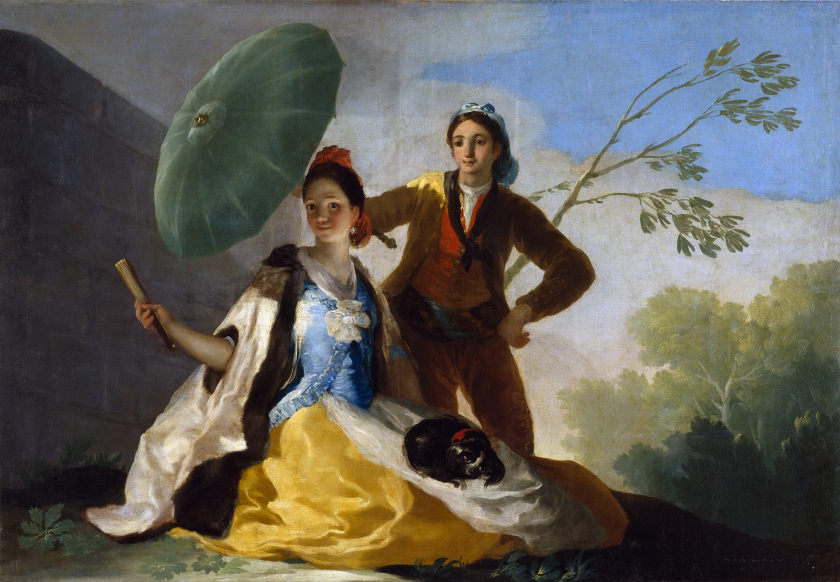 Картина - Зонтик, 1777 - Музей Прадо