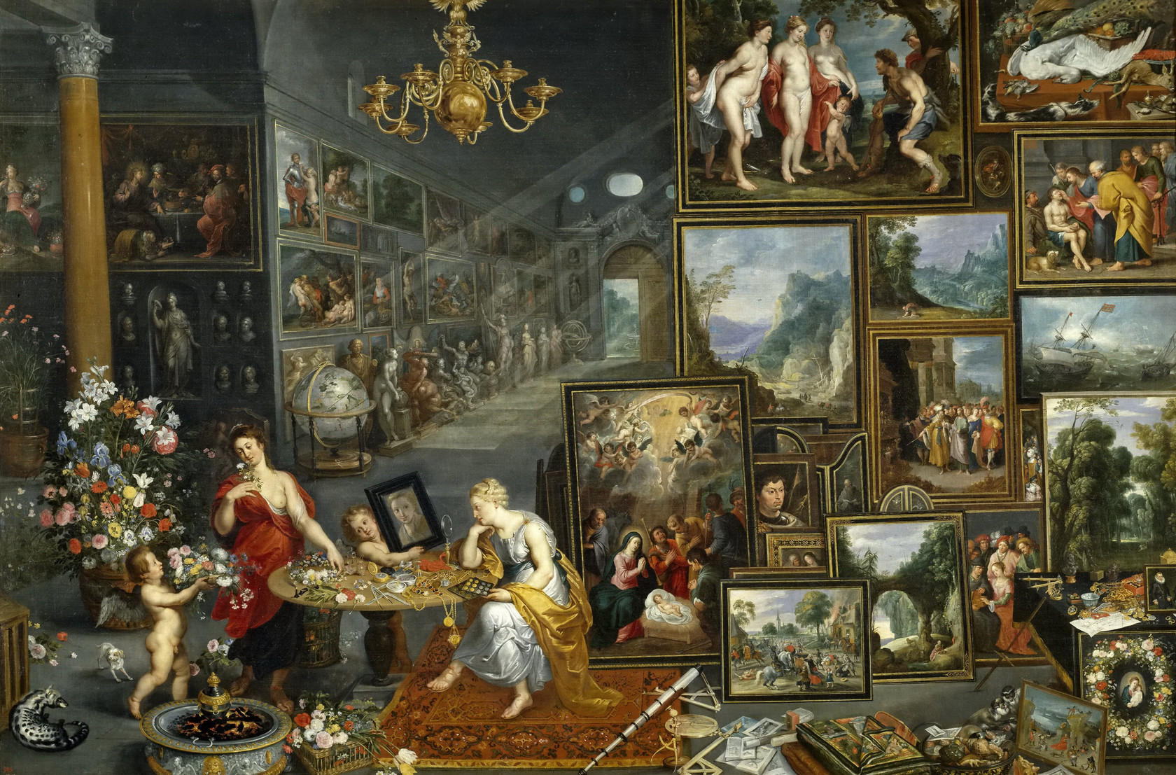 Картина Зрение и обоняние, 1620 - Музей Прадо