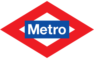 Логотип метро в Мадриде