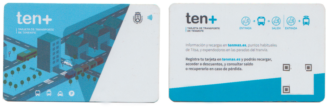 Проездной билет автобусной компании Titsa на Тенерифе