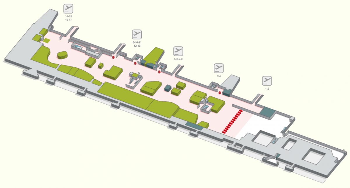 Терминал аэропорта Ибица 1-этаж
